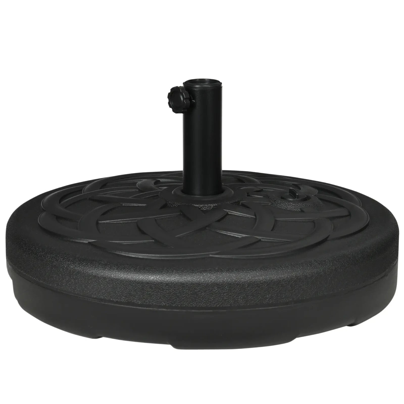 Parasol Base Stand Fillable 25 kg Water or 35 kg Sand Garden Umbrella Base Black - Home and Garden Furniture Shop - rustic - furniture