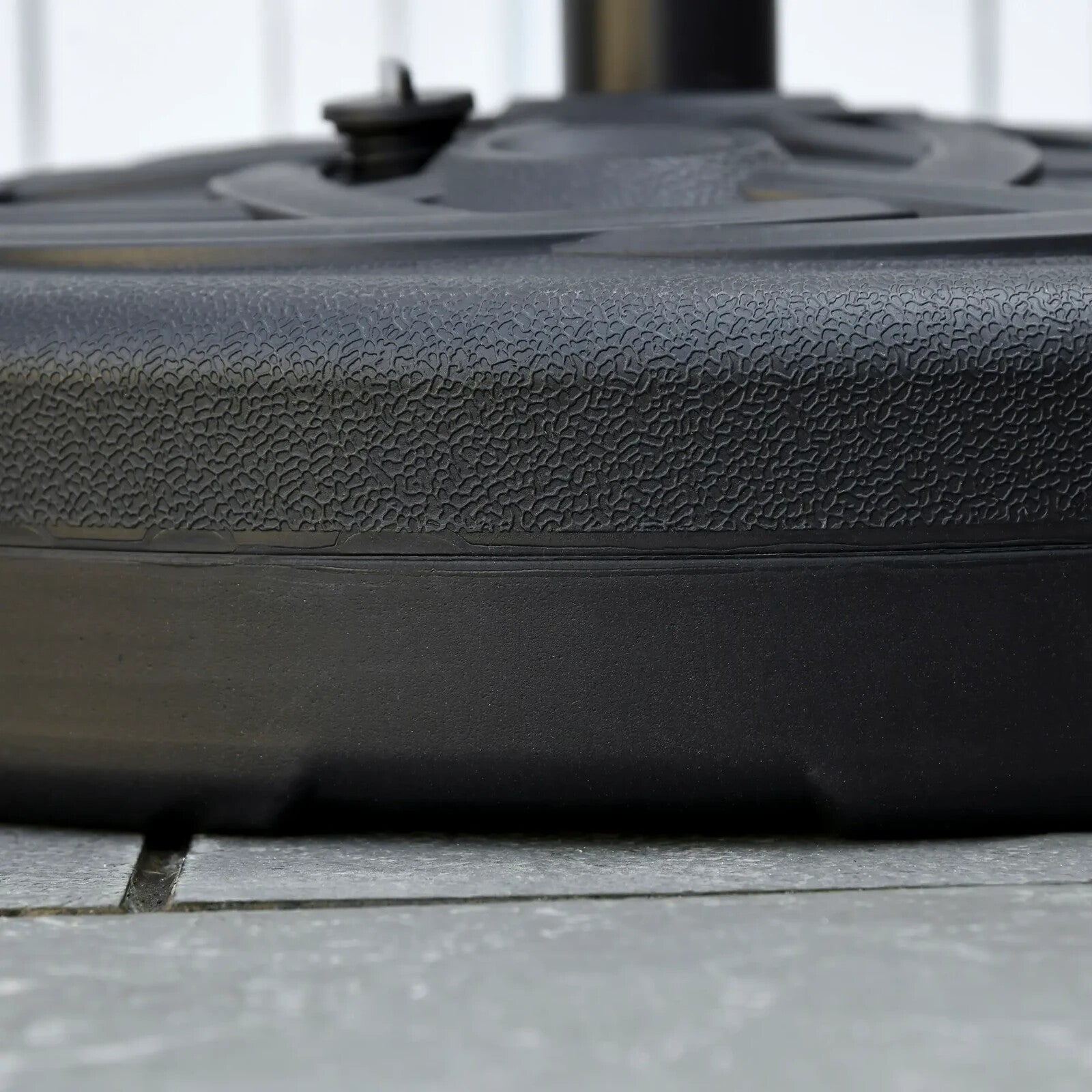 Parasol Base Stand Fillable 25 kg Water or 35 kg Sand Garden Umbrella Base Black - Home and Garden Furniture Shop - rustic - furniture