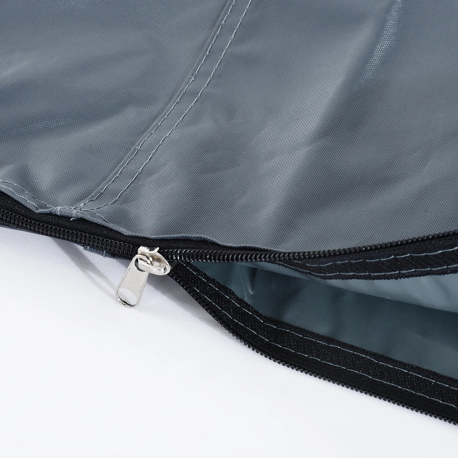 Parasol Cover Umbrella Protector Weather - Resistant with Adjustable Cord Grey - Home and Garden Furniture Shop - rustic - furniture