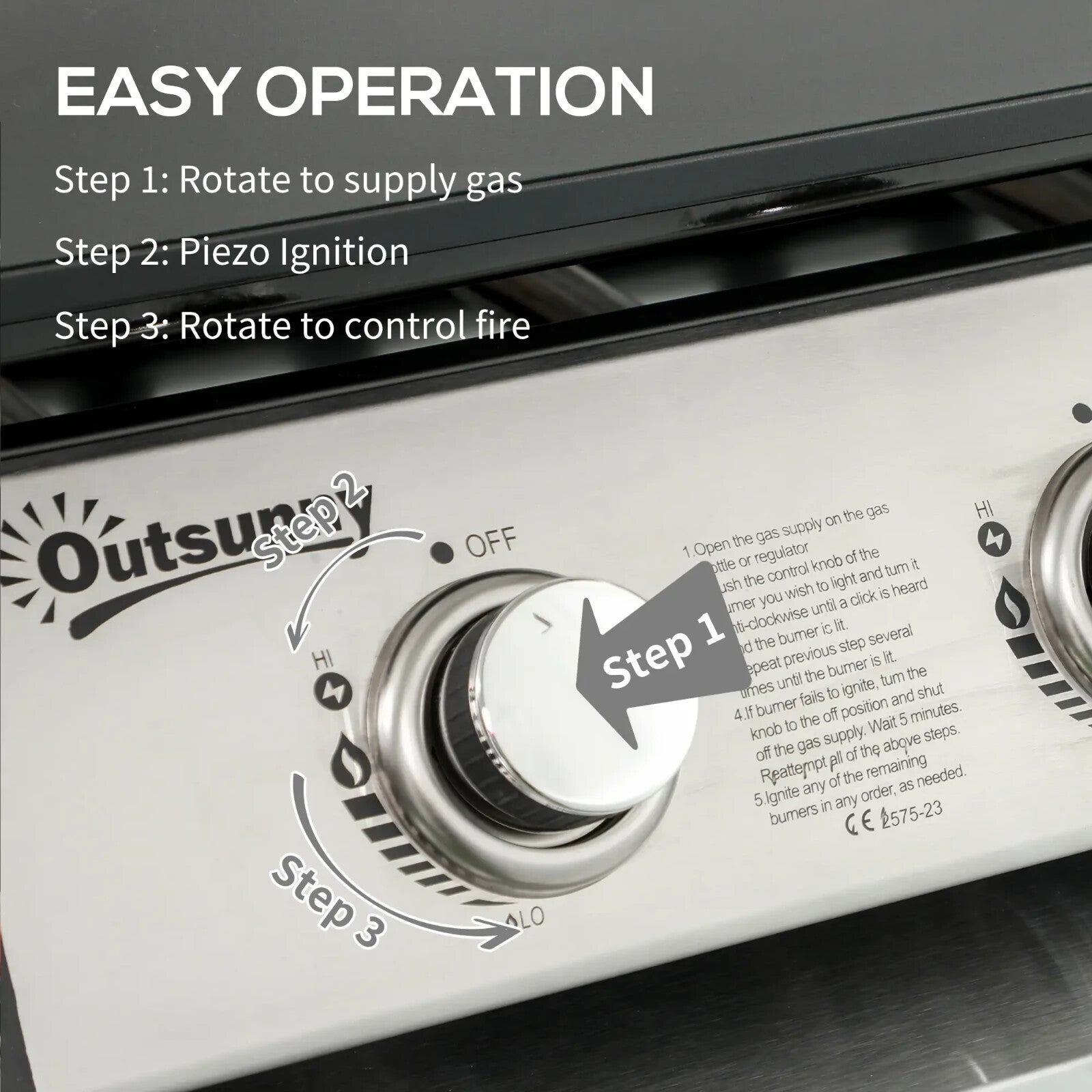 Portable 10000 BTU 3 Burner Gas Plancha BBQ Grill with Lid, Non - Stick Griddle - Home and Garden Furniture Shop - rustic - furniture