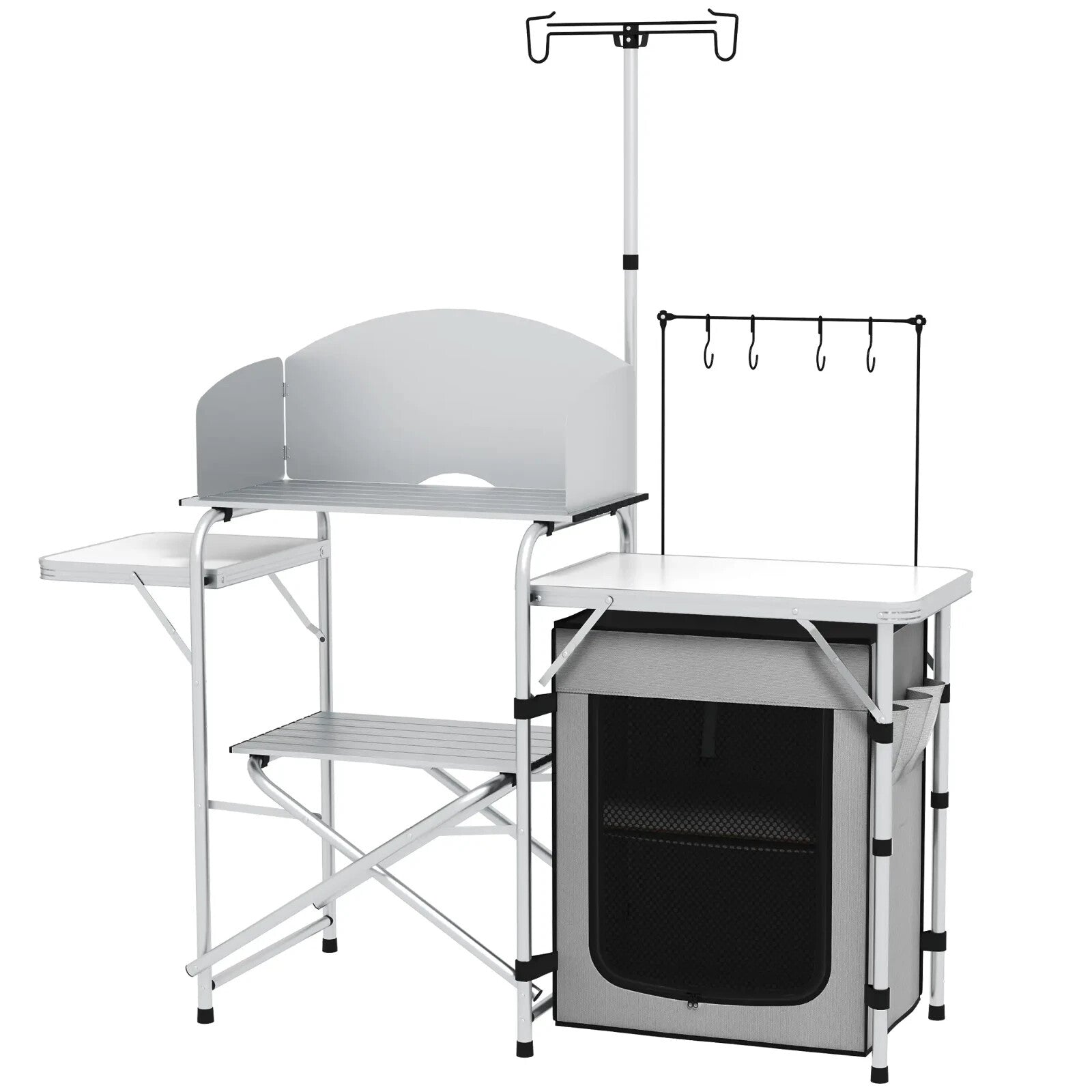 Portable Camping Kitchen Cupboard Folding Table Outdoor Cooking Station with Bag - Home and Garden Furniture Shop - rustic - furniture