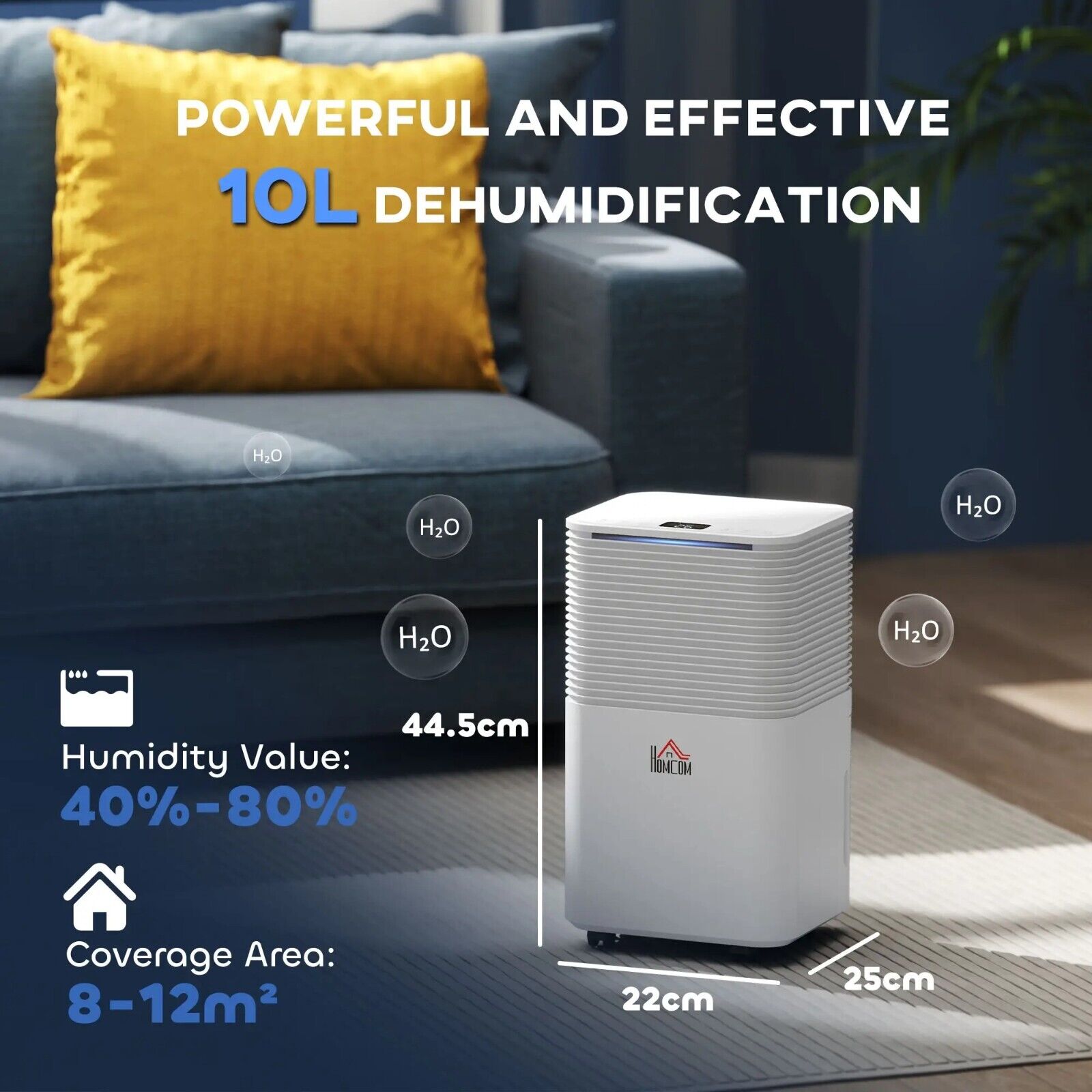 Portable Electric Air Dehumidifier 10L Day Quiet Dehumidifier Drying Clothes Wet - Home and Garden Furniture Shop - #rustic - furniture#