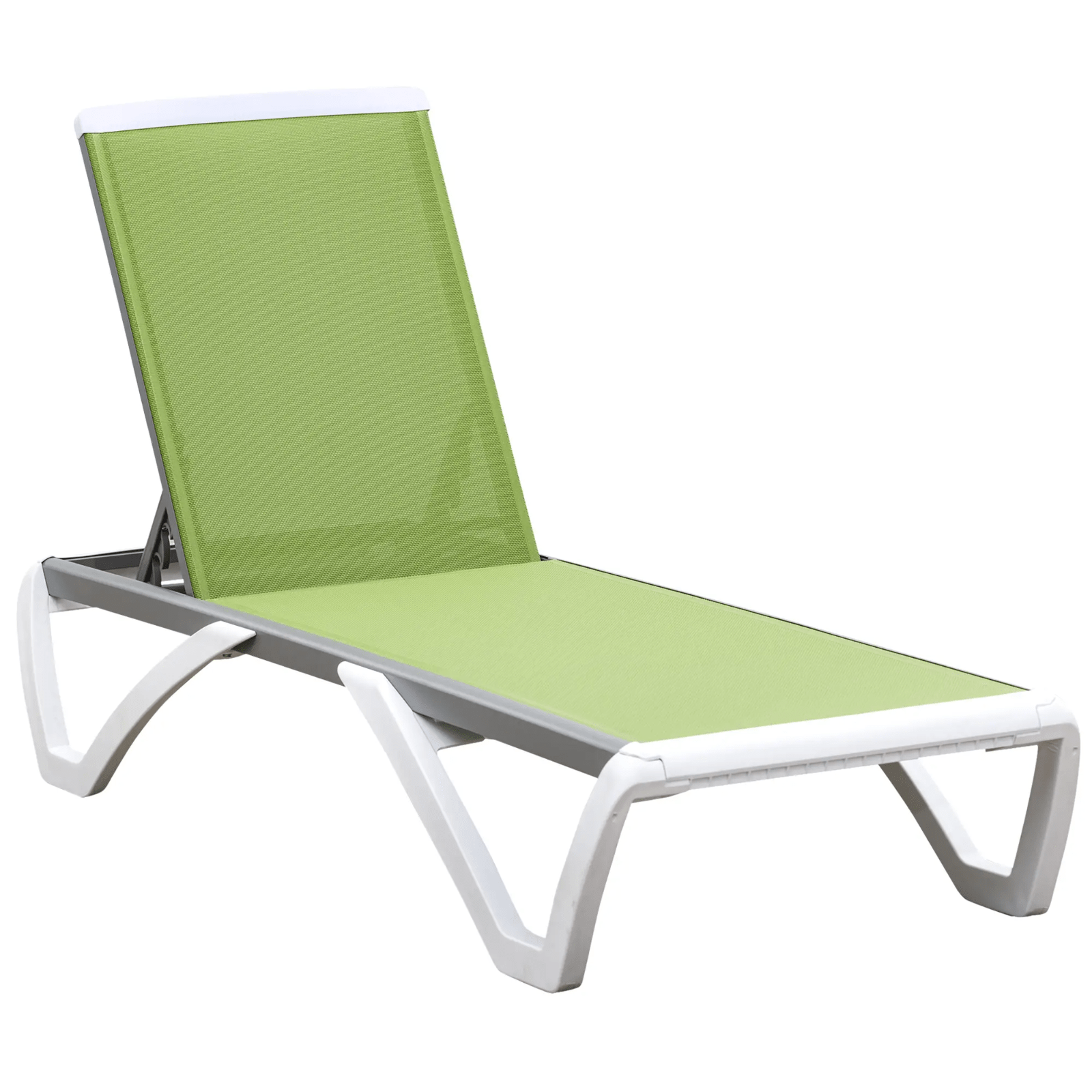 Portable Outdoor Sun Lounger with Adjustable Back and Breathable Texteline Seat - Home and Garden Furniture Shop - rustic - furniture