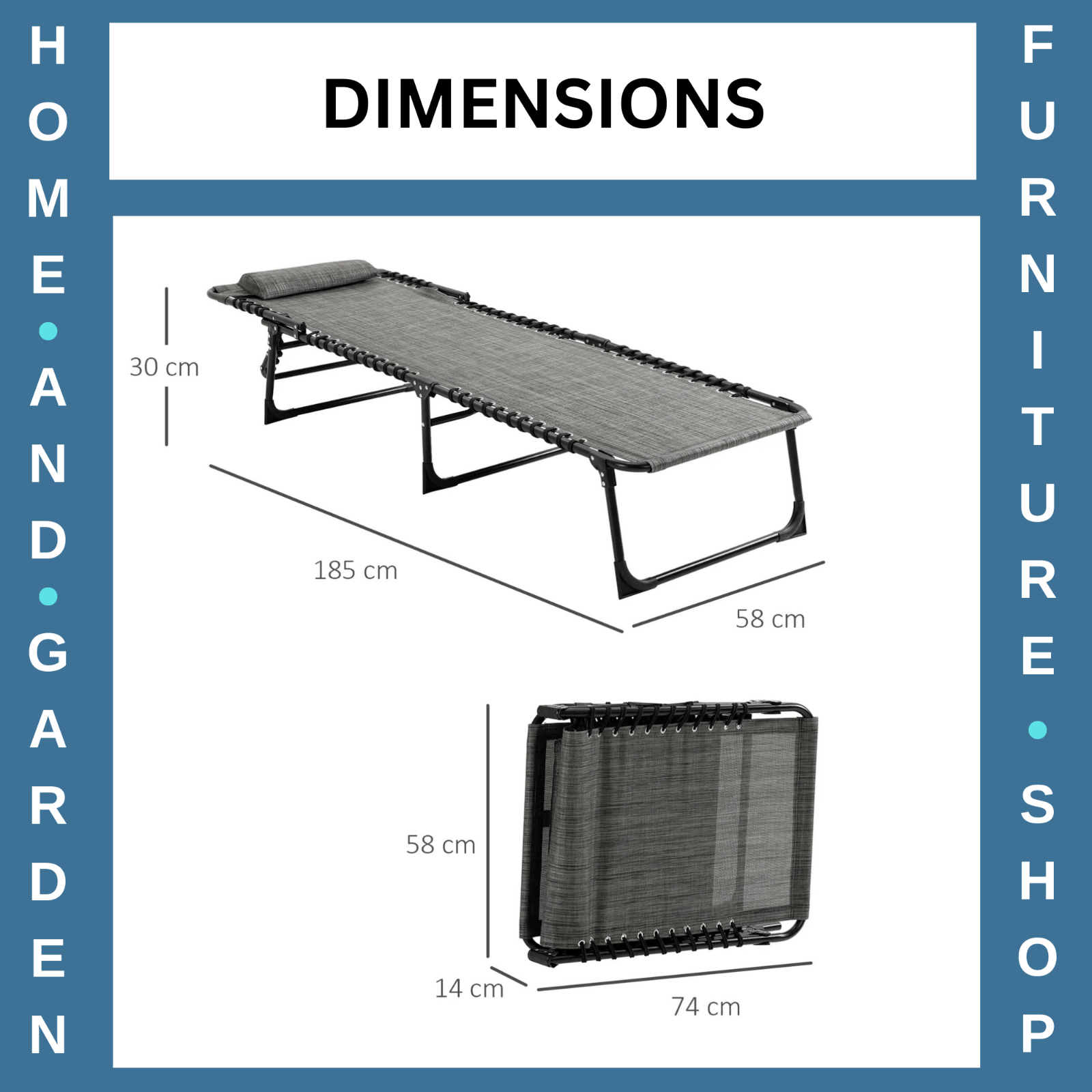 Portable Sun Lounger Set of 2 Folding Beds w/ 5 Position Adjustable Backrest - Home and Garden Furniture Shop - rustic - furniture