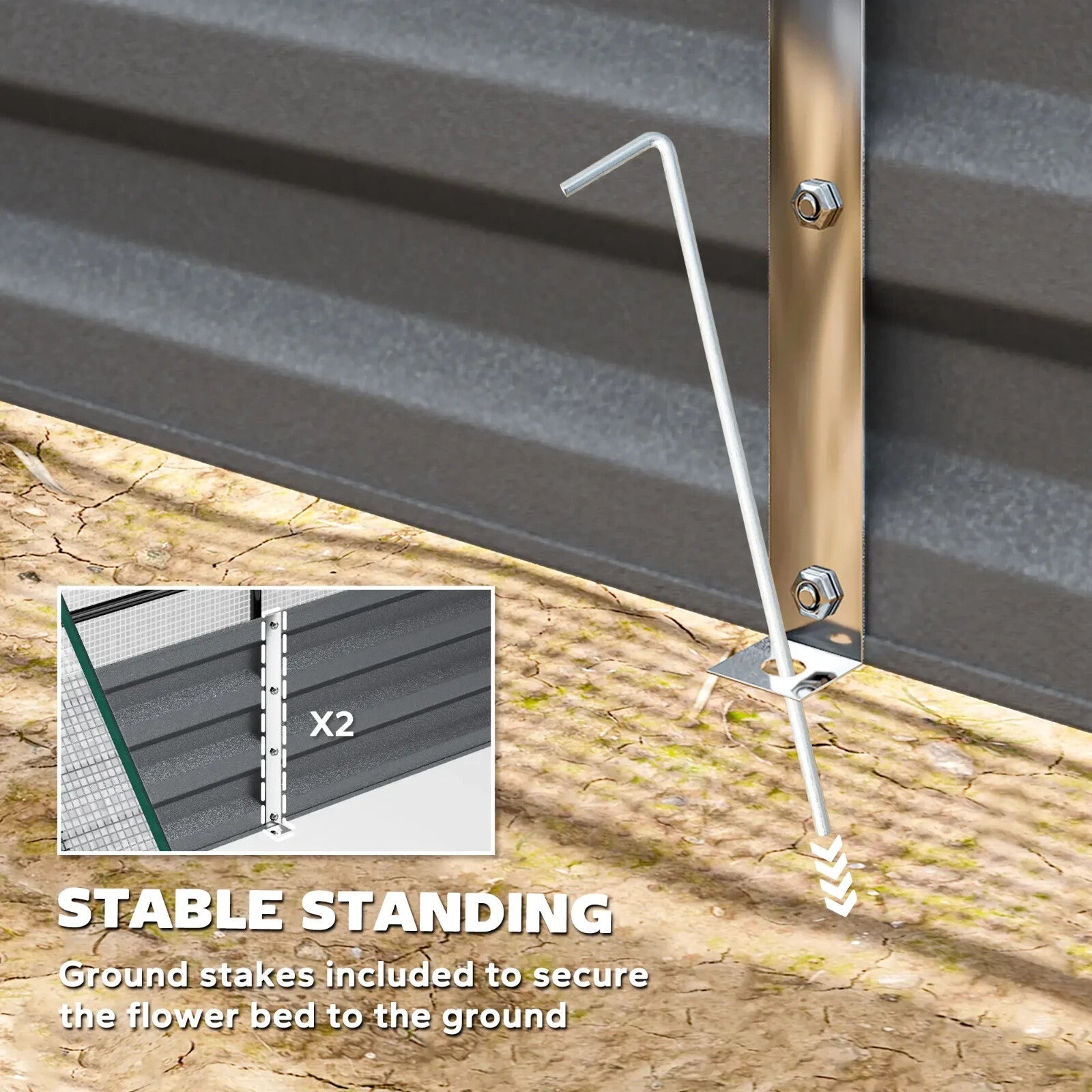 Raised Garden Bed with Cover and Greenhouse for Herbs and Vegetables 185x95x92cm - Home and Garden Furniture Shop - rustic - furniture