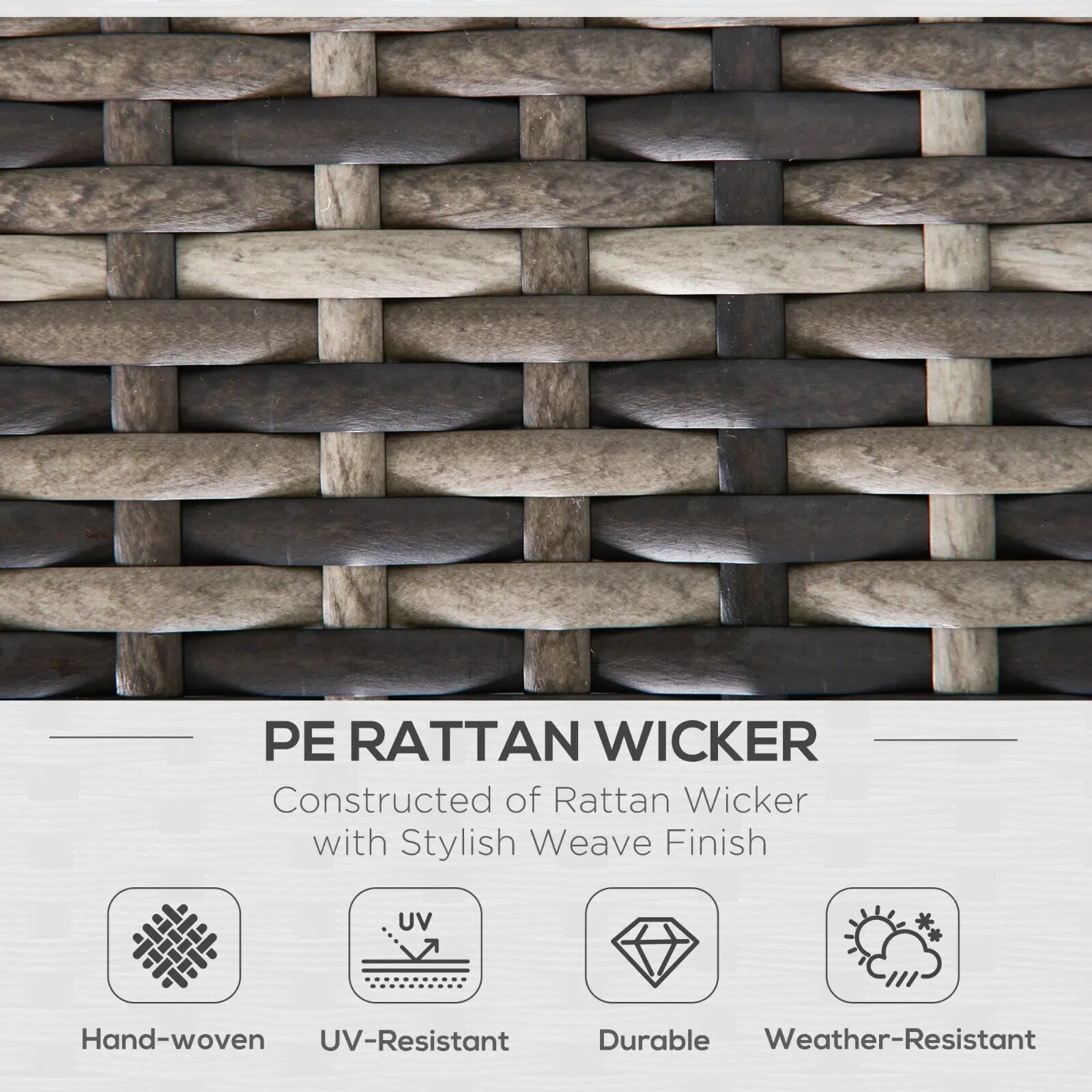 Rattan Corner Sofa Chair with Cushions for Garden Outdoor Furniture Seating - Home and Garden Furniture Shop - rustic - furniture