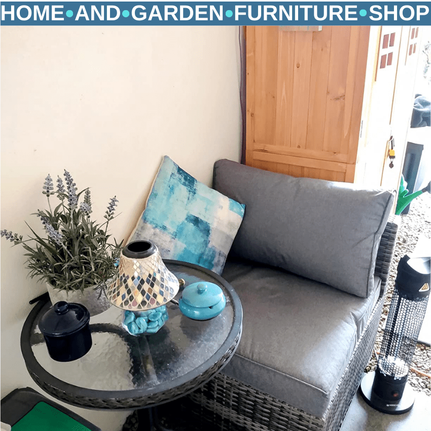 Rattan Garden Armchair – Light Grey Outdoor Single Chair with Cushions Grey - Home and Garden Furniture Shop - rustic - furniture