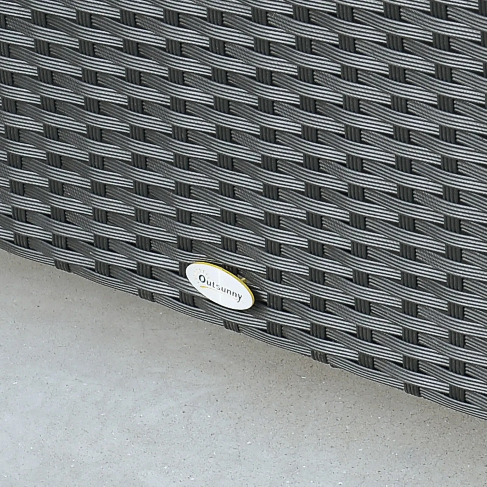 Rattan Garden Coffee Table Outdoor Patio Furniture Tempered Glass Top Aluminium - Home and Garden Furniture Shop - rustic - furniture