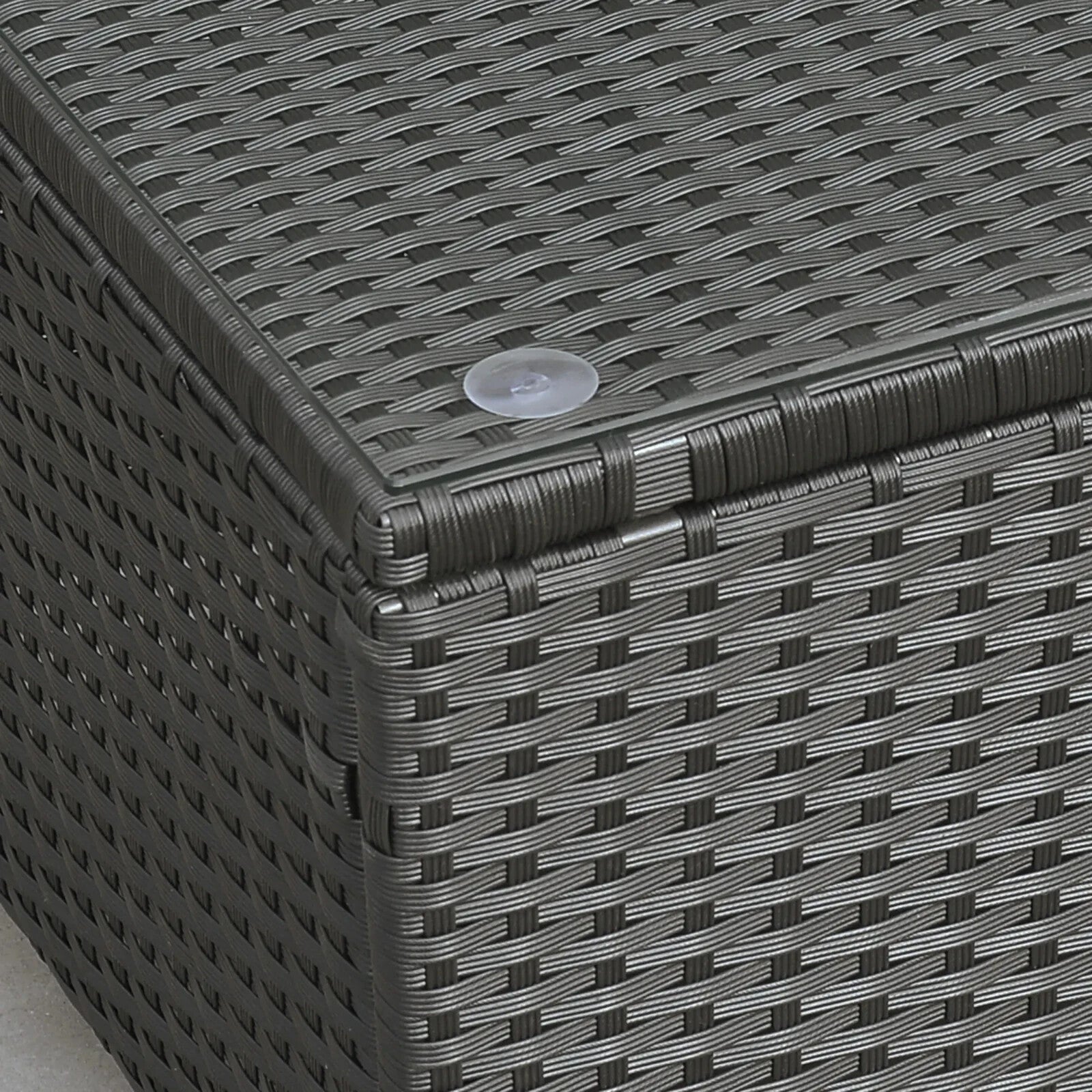 Rattan Garden Coffee Table Outdoor Patio Furniture Tempered Glass Top Aluminium - Home and Garden Furniture Shop - rustic - furniture