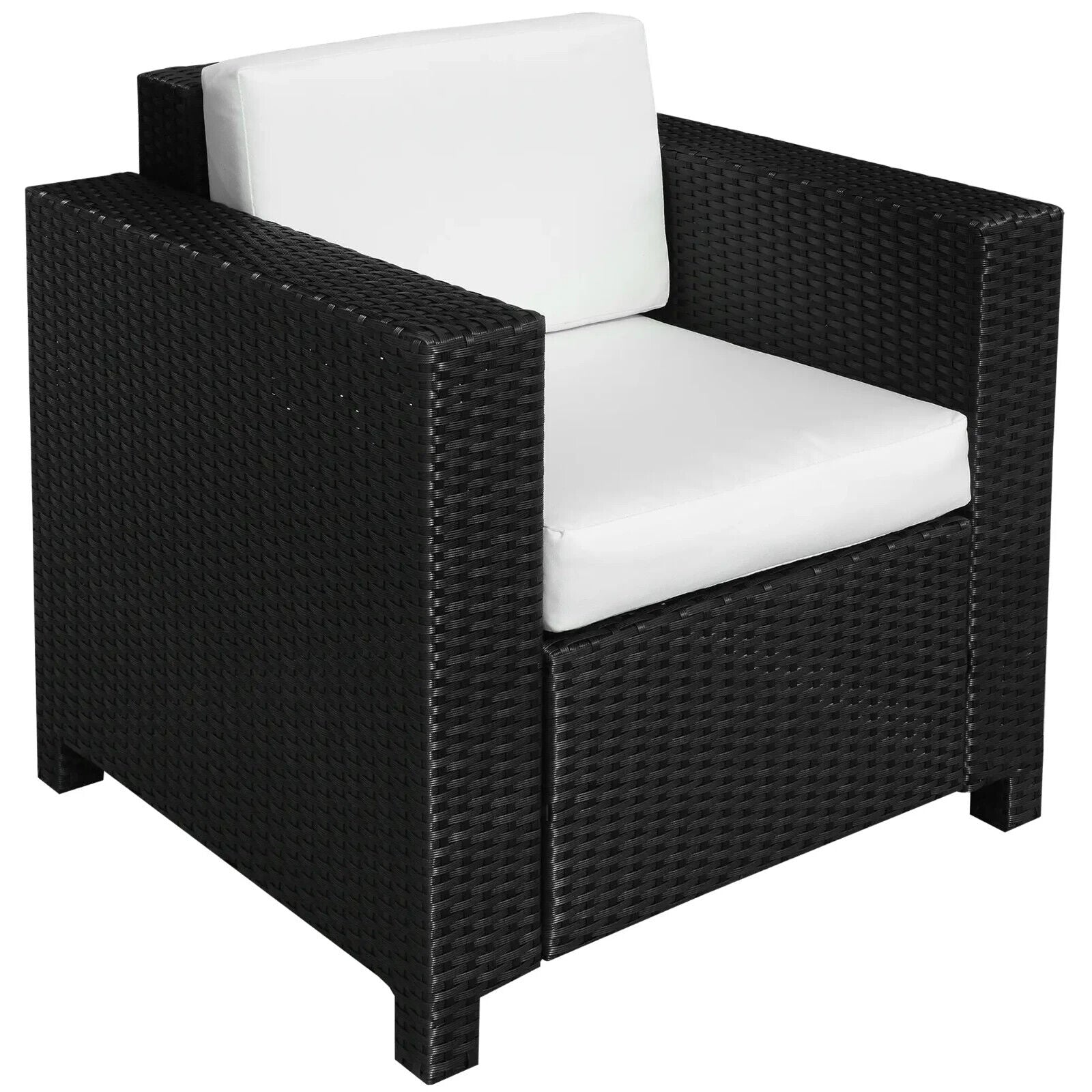 Rattan Single Sofa Chair Outdoor Garden Patio Furniture Aluminium Frame Support - Home and Garden Furniture Shop - #rustic - furniture#
