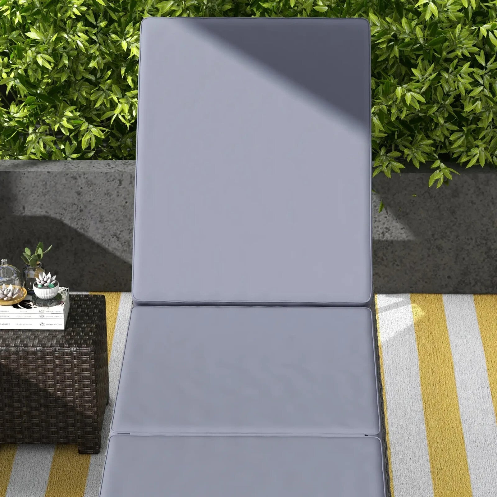 Rattan Sun Lounger Set of 2 Adjustable Reclining Garden Daybed Patio Chairs - Home and Garden Furniture Shop - rustic - furniture