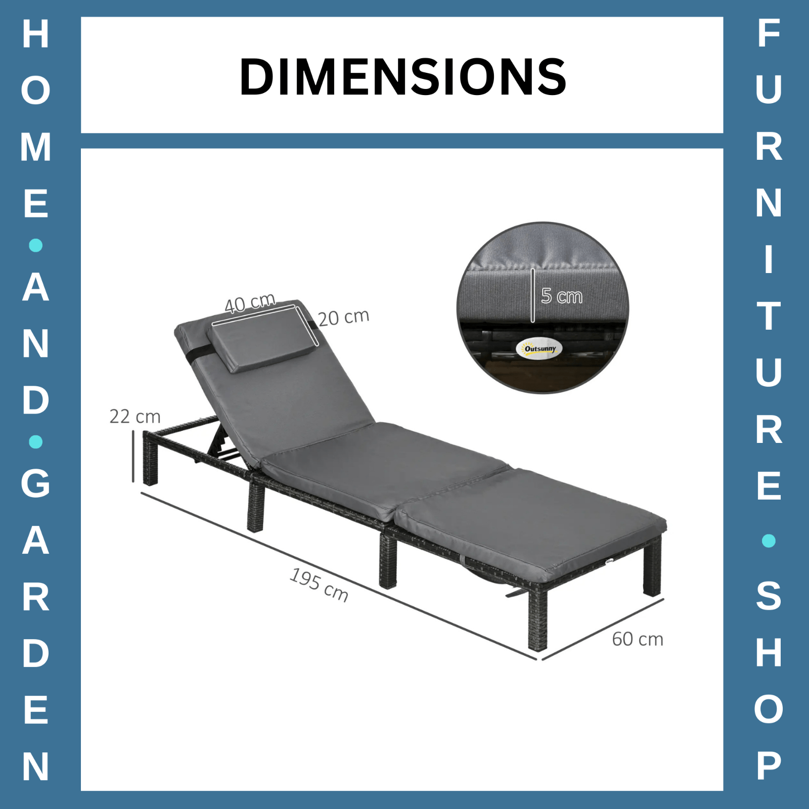Rattan Sun Loungers Set of 2 Adjustable Wicker Chairs w/ Padded Cushion Headrest - Home and Garden Furniture Shop - rustic - furniture