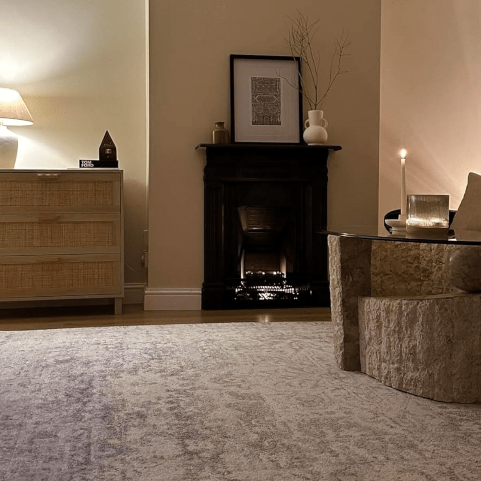 Rattan Woven Panel Chest of Drawers Bedroom Dresser Storage Unit Natural Finish - Home and Garden Furniture Shop - rustic - furniture