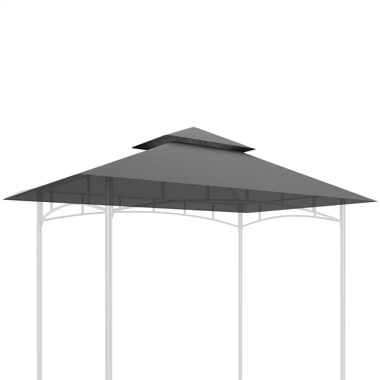 Replacement BBQ Grill Gazebo Cover Roof Replacement 1.5 x 2.4m Frame Dark Grey - Home and Garden Furniture Shop - rustic - furniture