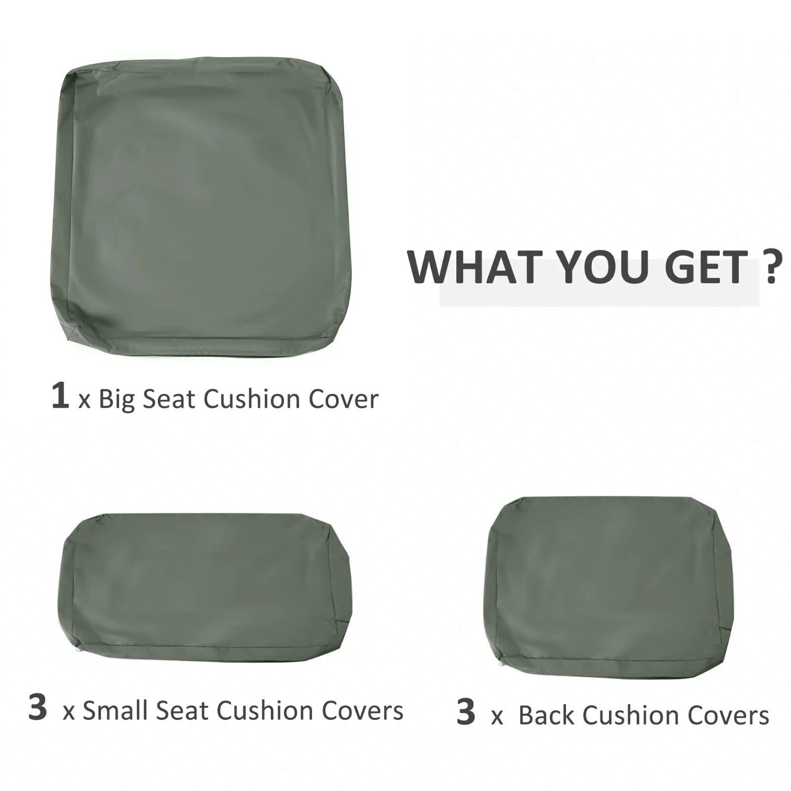 Replacement Cushion Cover for Garden Rattan Furniture Outdoor Seat Protection - Home and Garden Furniture Shop - rustic - furniture