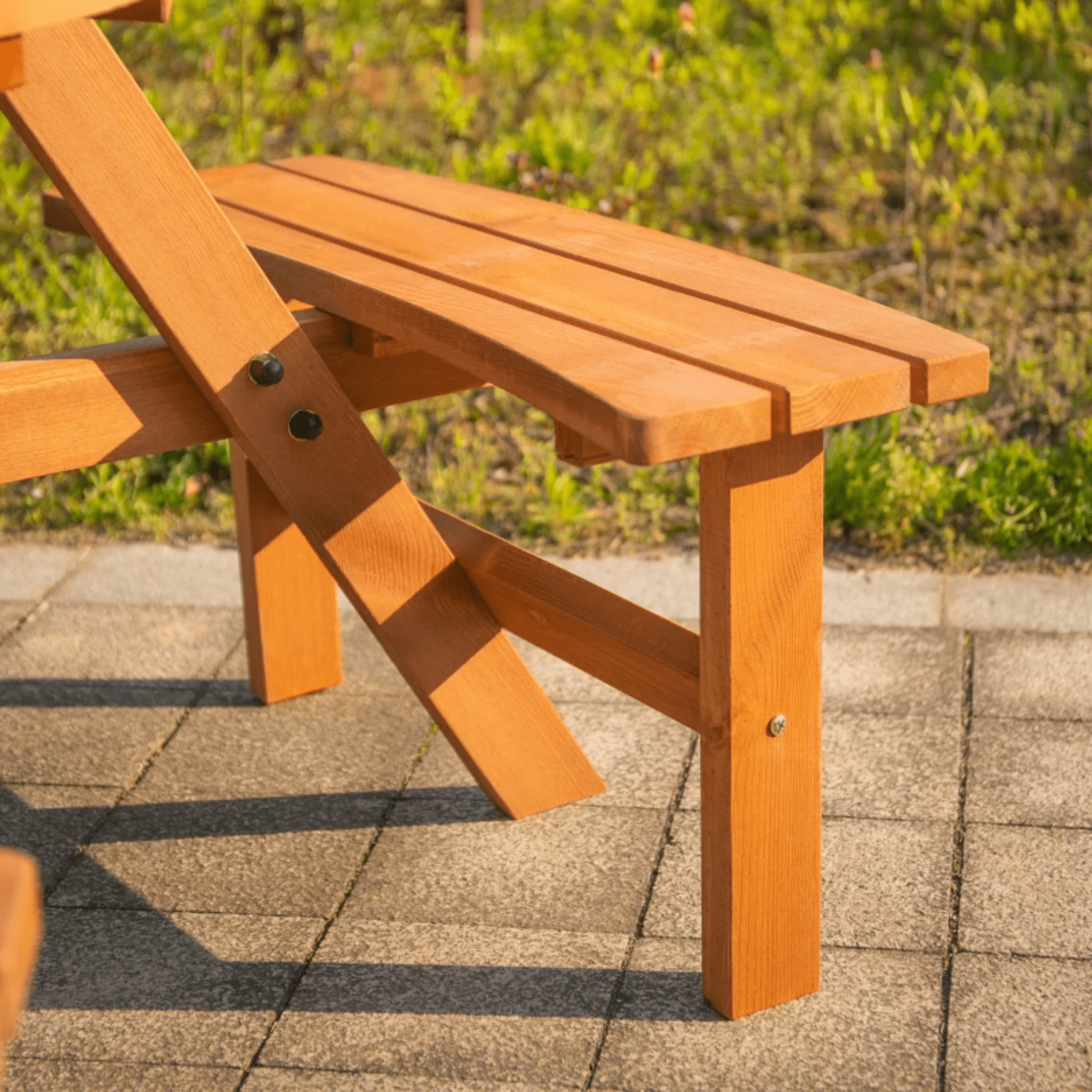 Round Wooden Pub Picnic Table Bench Set Outdoor Beer Garden Furniture 6 Seater - Home and Garden Furniture Shop - #rustic - furniture#