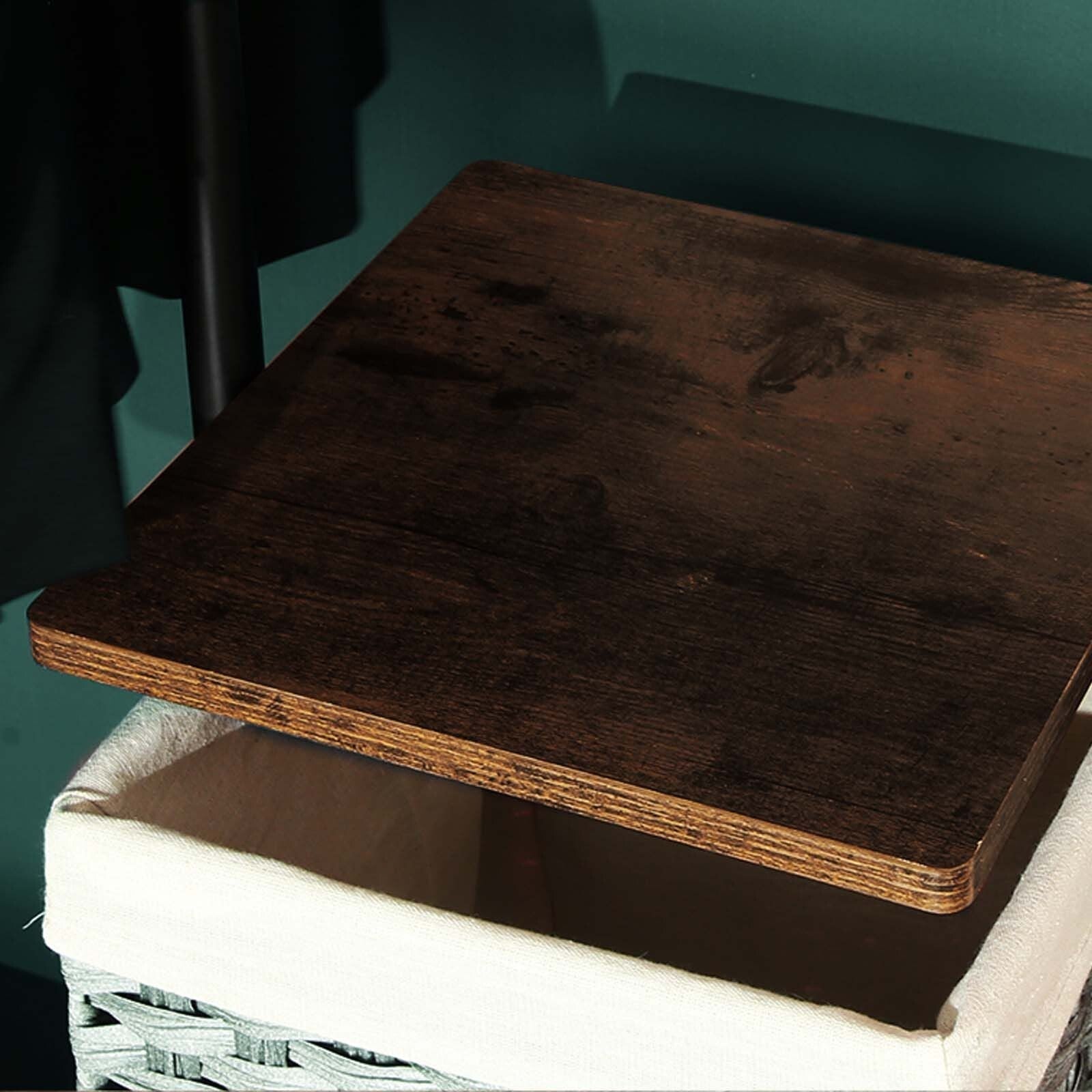 Rustic 5 Tier Clothes Rail Hat and Coat Stand Shoe Rack Shelf Storage on Wheels - Home and Garden Furniture Shop - rustic - furniture