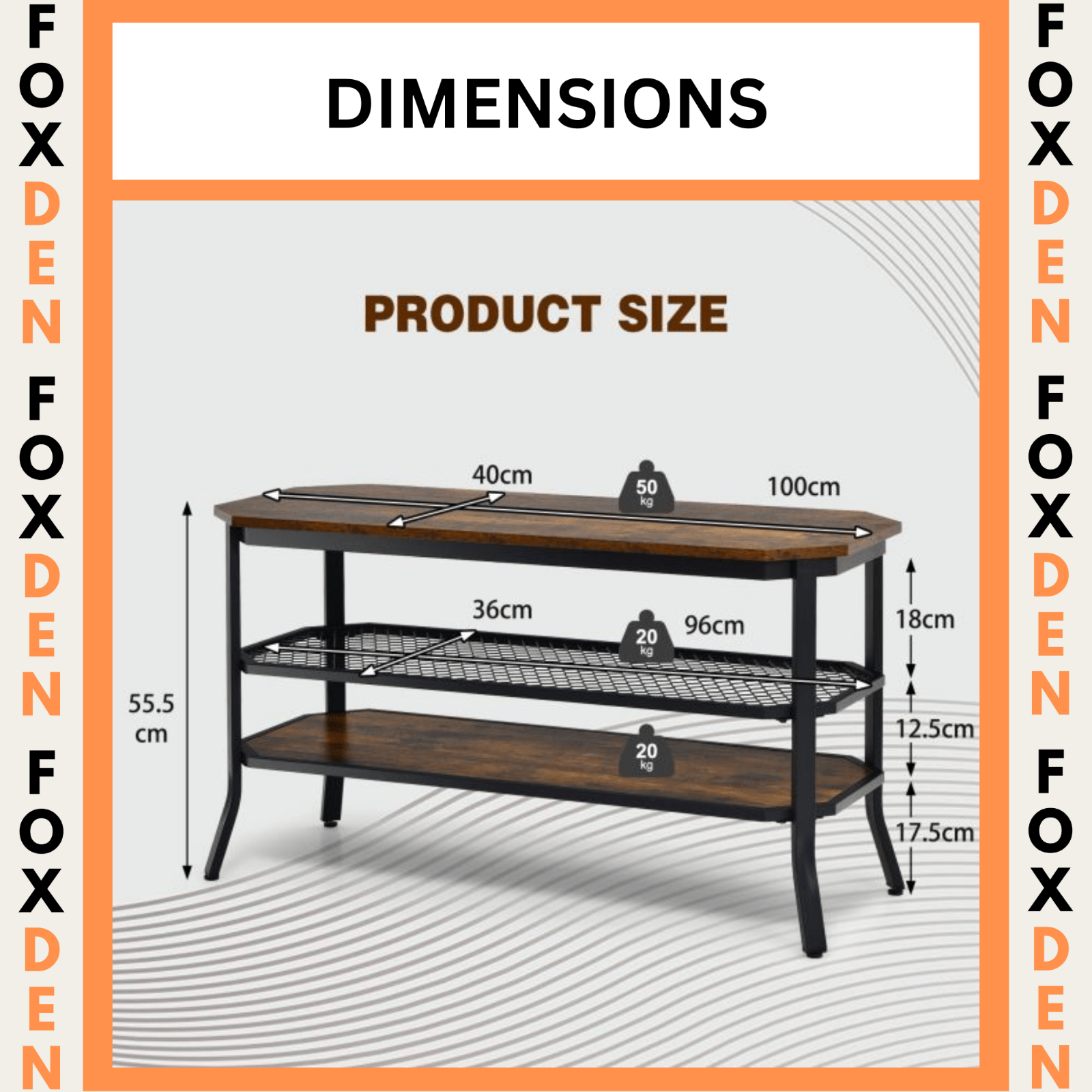 Rustic Brown TV Stand TV Unit Metal Wooden TV Cabinet Media Entertainment Center - Home and Garden Furniture Shop - rustic - furniture