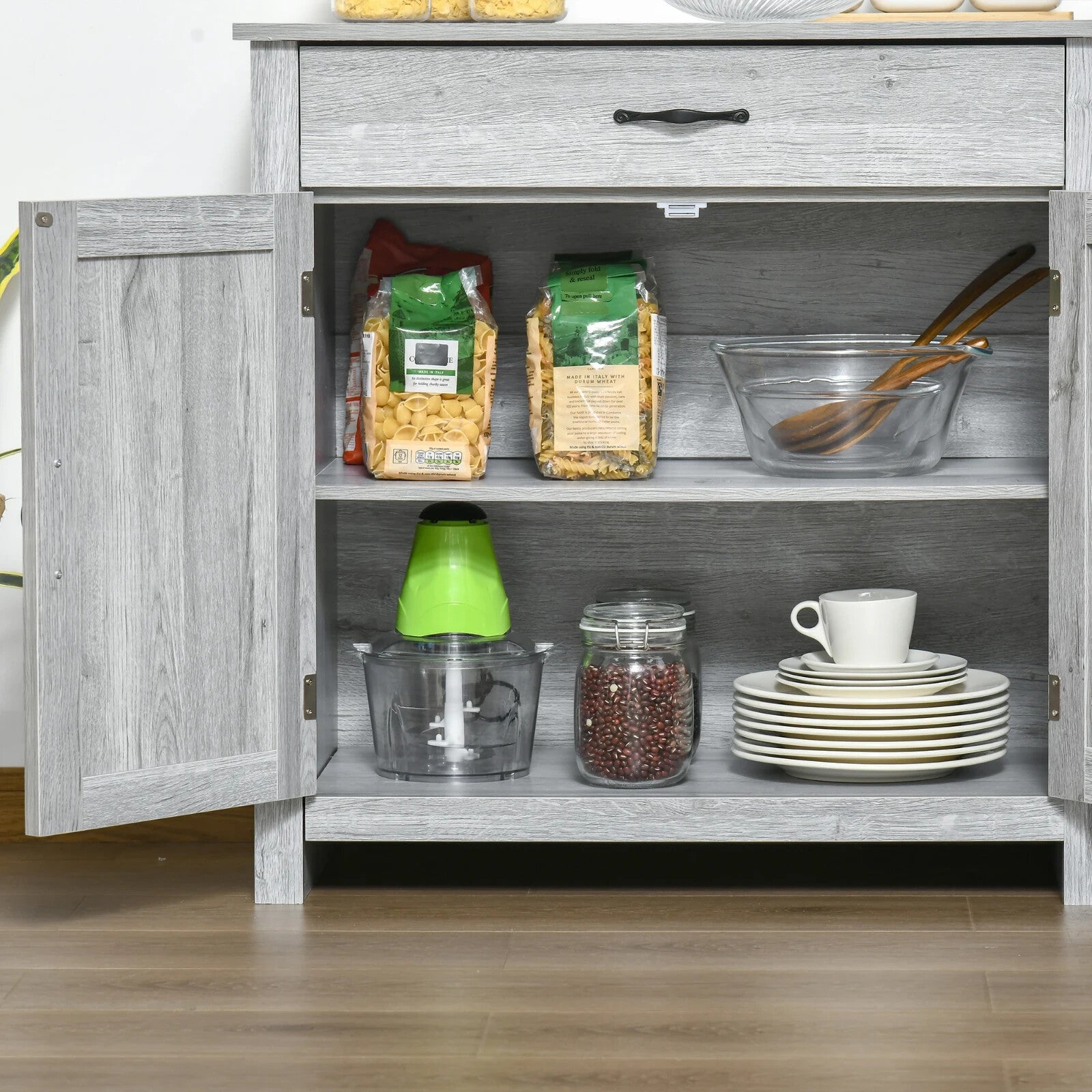 Rustic Grey Sideboard Cabinet Kitchen Organisation Living Room Cupboard Storage - Home and Garden Furniture Shop - rustic - furniture