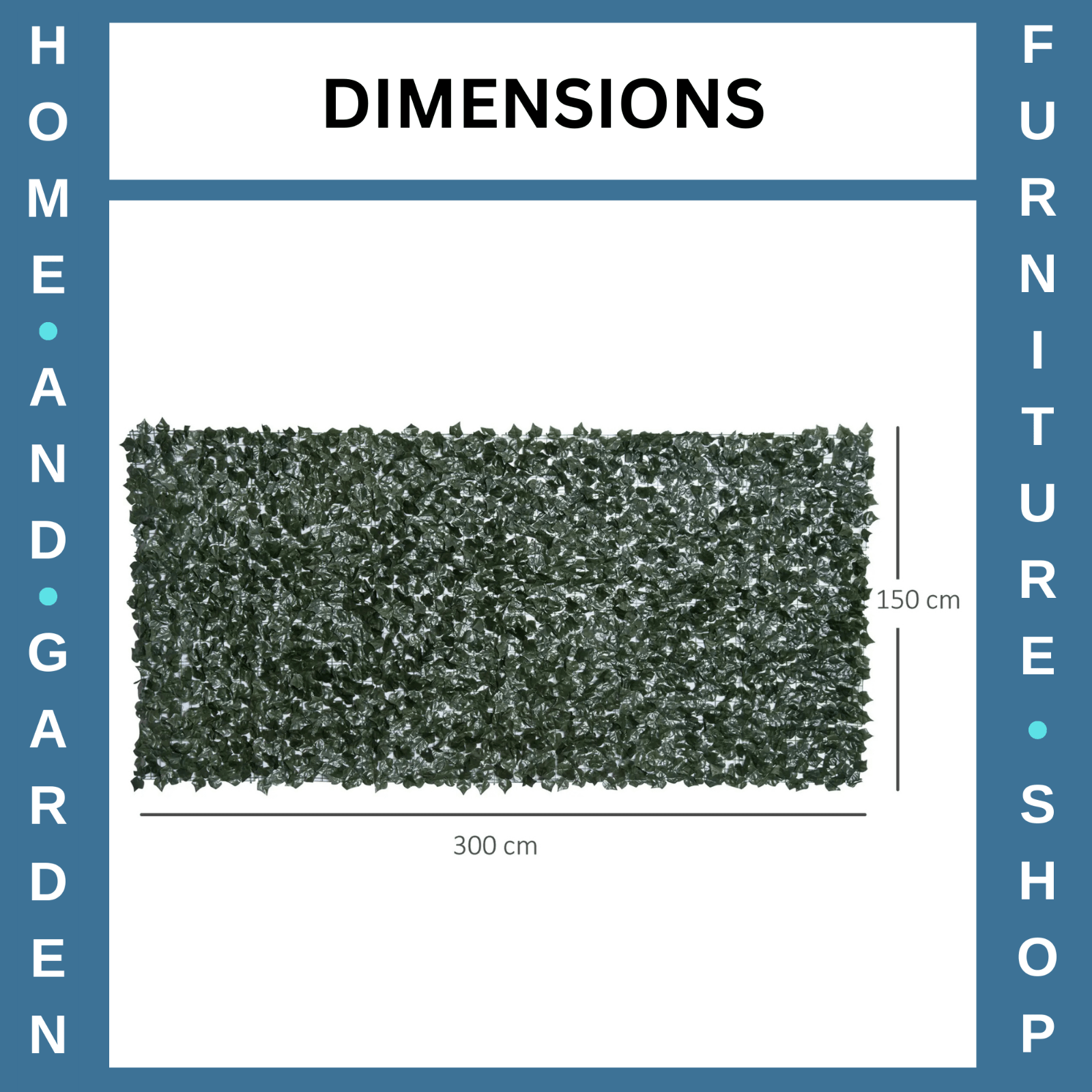 Set of 2 Artificial Leaf Hedge Screen Privacy Fence Panels 3 x 1.5m Garden Use - Home and Garden Furniture Shop - rustic - furniture