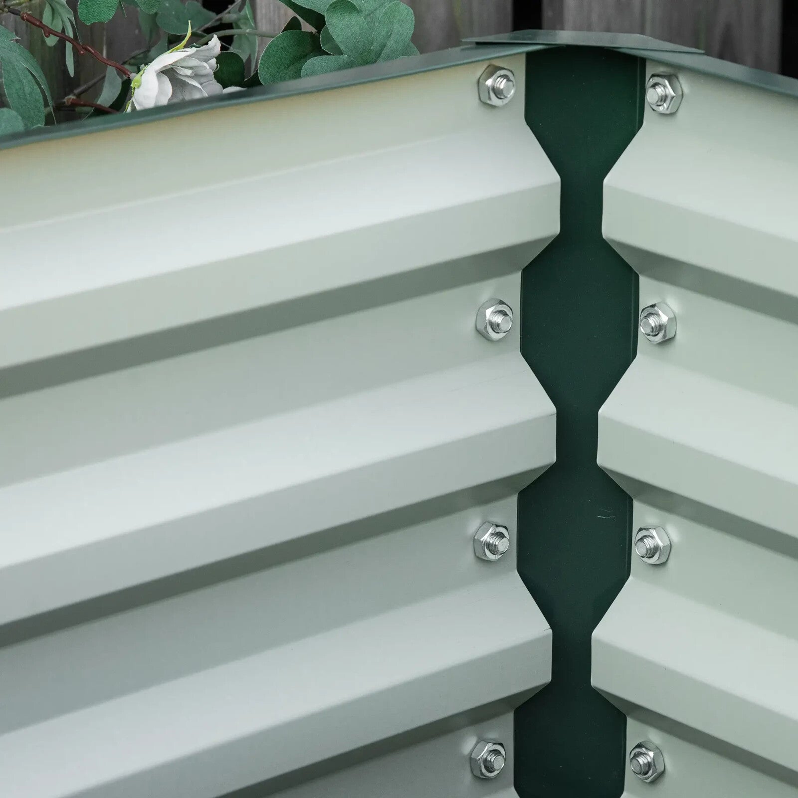 Set of 2 Elevated Galvanised Garden Bed Planter Boxes 60x60x30.5cm for Flowers - Home and Garden Furniture Shop - rustic - furniture