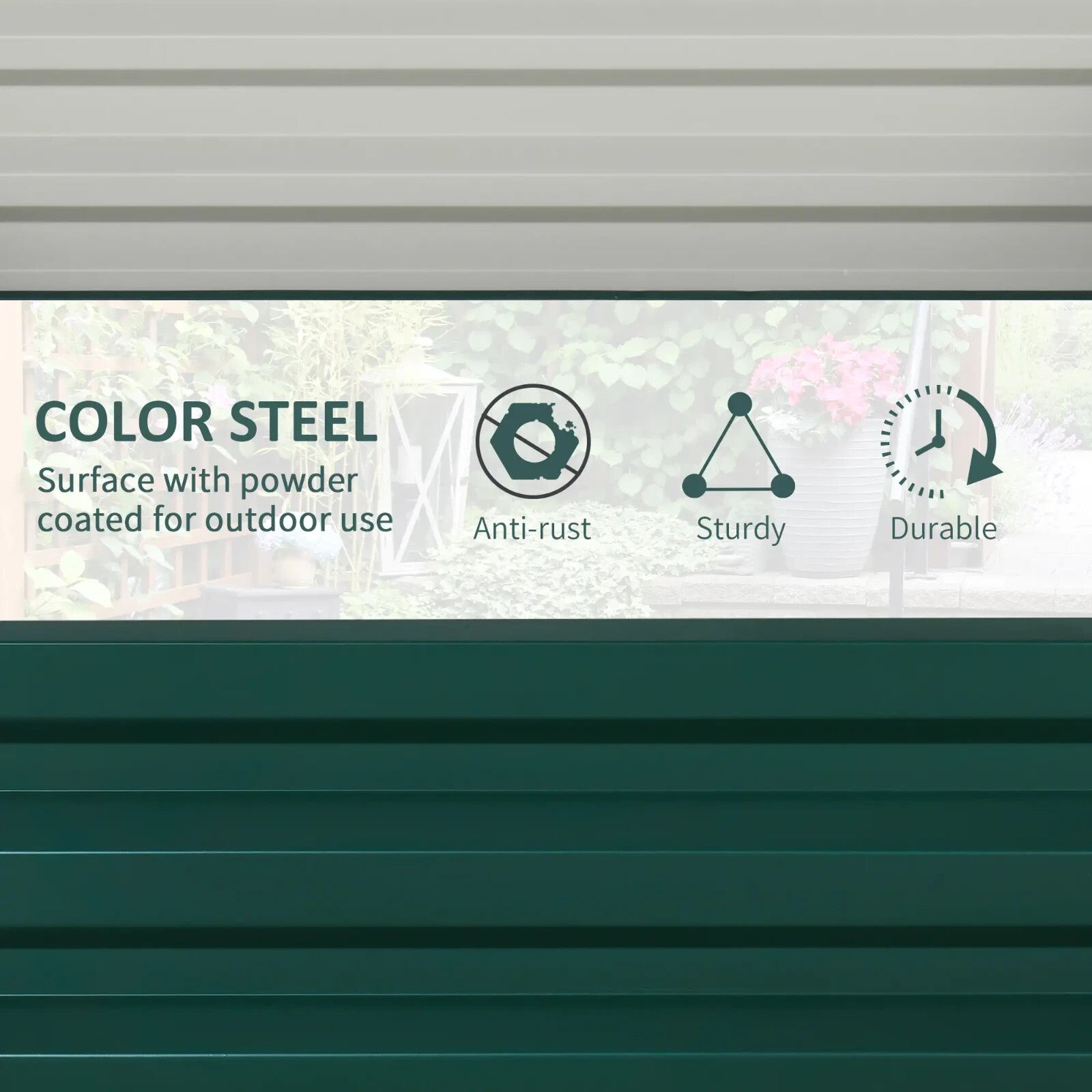 Set of 2 Elevated Galvanised Garden Bed Planter Boxes 60x60x30.5cm for Flowers - Home and Garden Furniture Shop - rustic - furniture