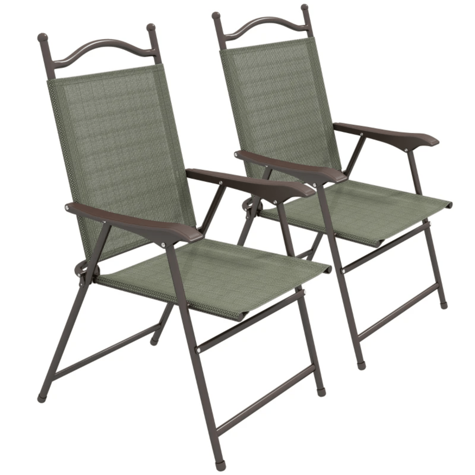 Set of 2 Folding Garden Chairs Patio Balcony Foldable Deck Chair Camping Seat - Home and Garden Furniture Shop - rustic - furniture
