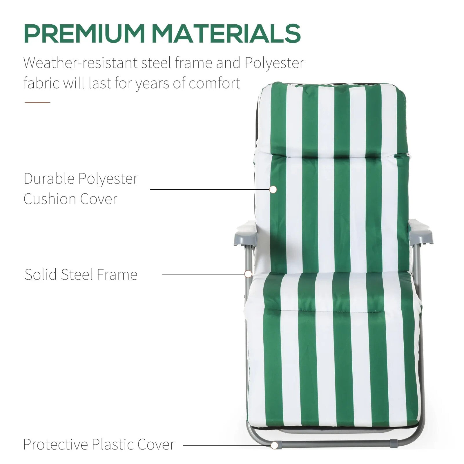 Set of 2 Folding Sun Loungers Reclining Garden Chairs w/ Cushions Outdoor Patio - Home and Garden Furniture Shop - rustic - furniture