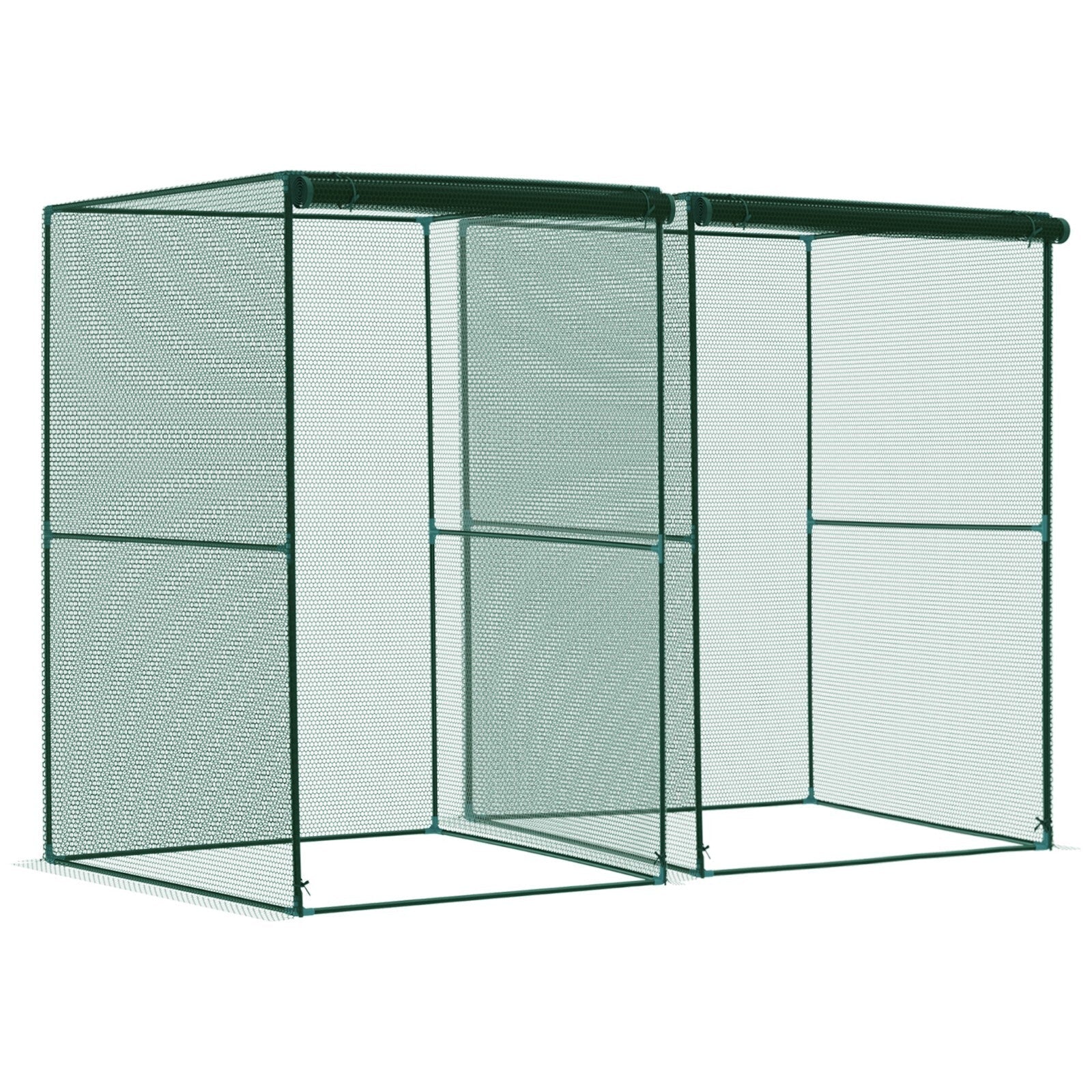 Set of 2 Fruit Cage Plant Protection Tent w/ Zipped Door Bird Netting for Garden - Home and Garden Furniture Shop - rustic - furniture