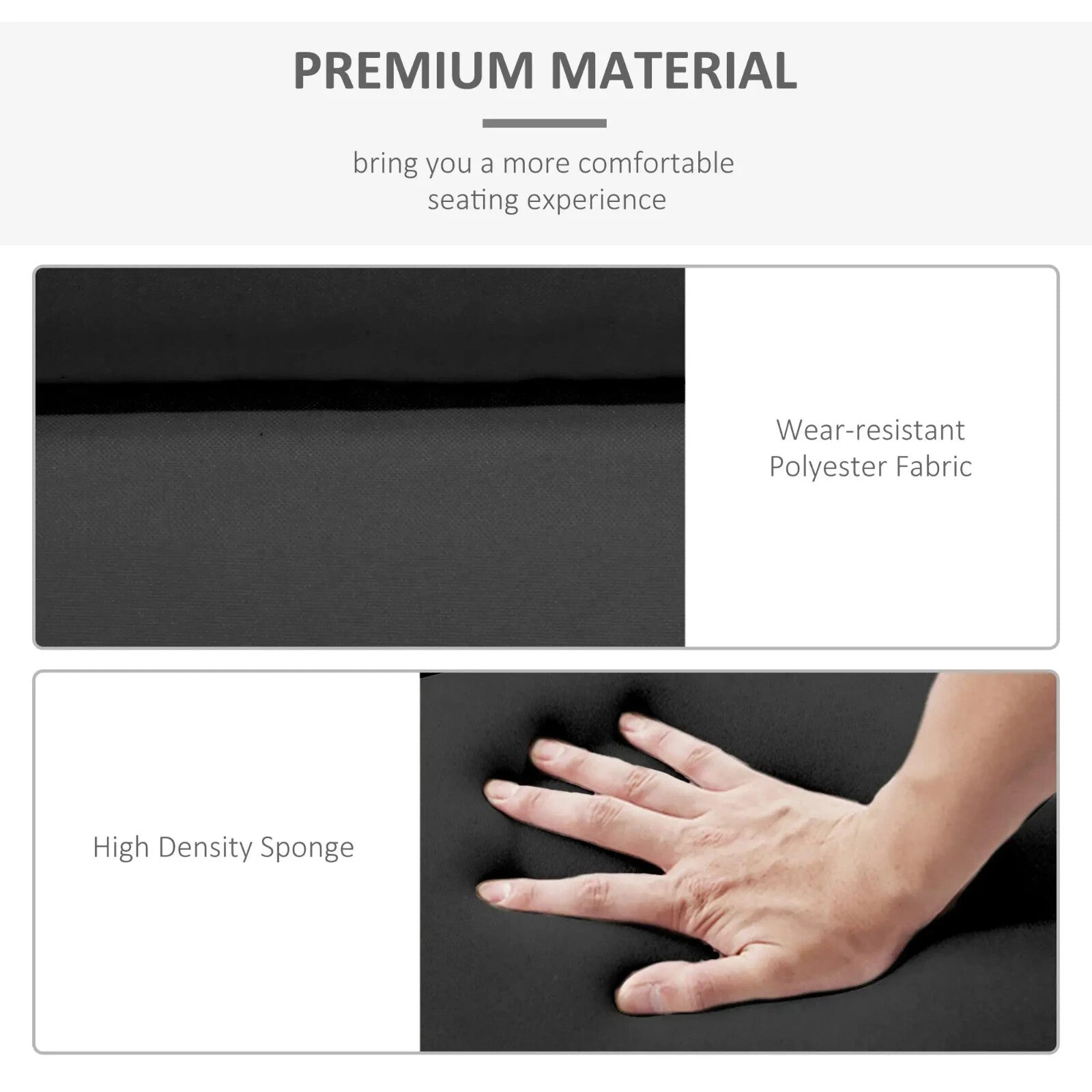 Set Of 2 Sun Lounger Cushions For Rattan Furniture With Ties Replacement Black - Home and Garden Furniture Shop - rustic - furniture