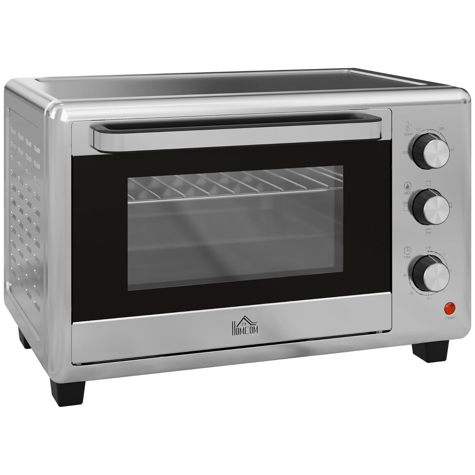 Silver 30L Mini Oven Countertop Toaster Oven Adjustable Temperature Timer 1600W - Home and Garden Furniture Shop - #rustic - furniture#