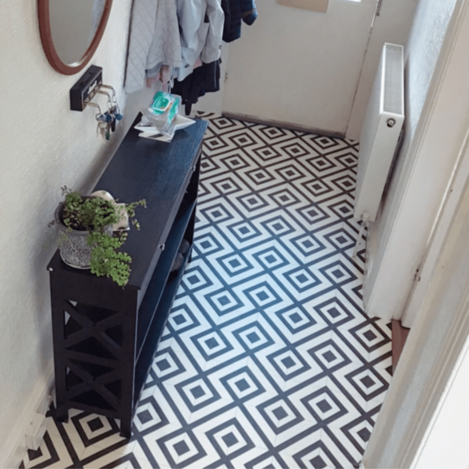 Slim Hallway Console Table Storage Shelves Drawers Black Living Room Sofa Table - Home and Garden Furniture Shop - rustic - furniture