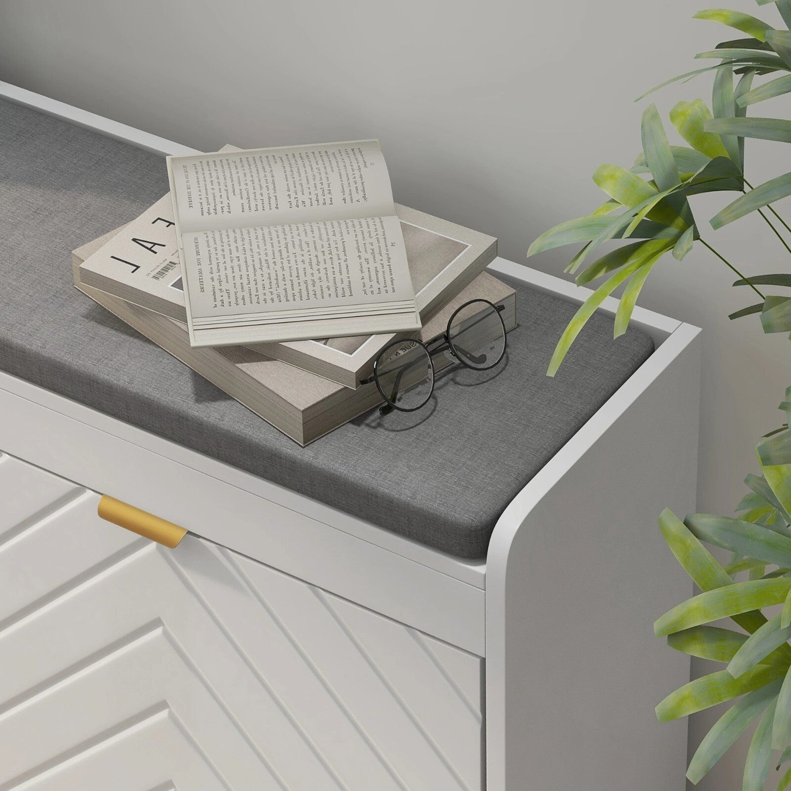 Slim Shoe Storage Bench with Seat Hallway Shoe Storage Rack Drawers for Entryway - Home and Garden Furniture Shop - rustic - furniture