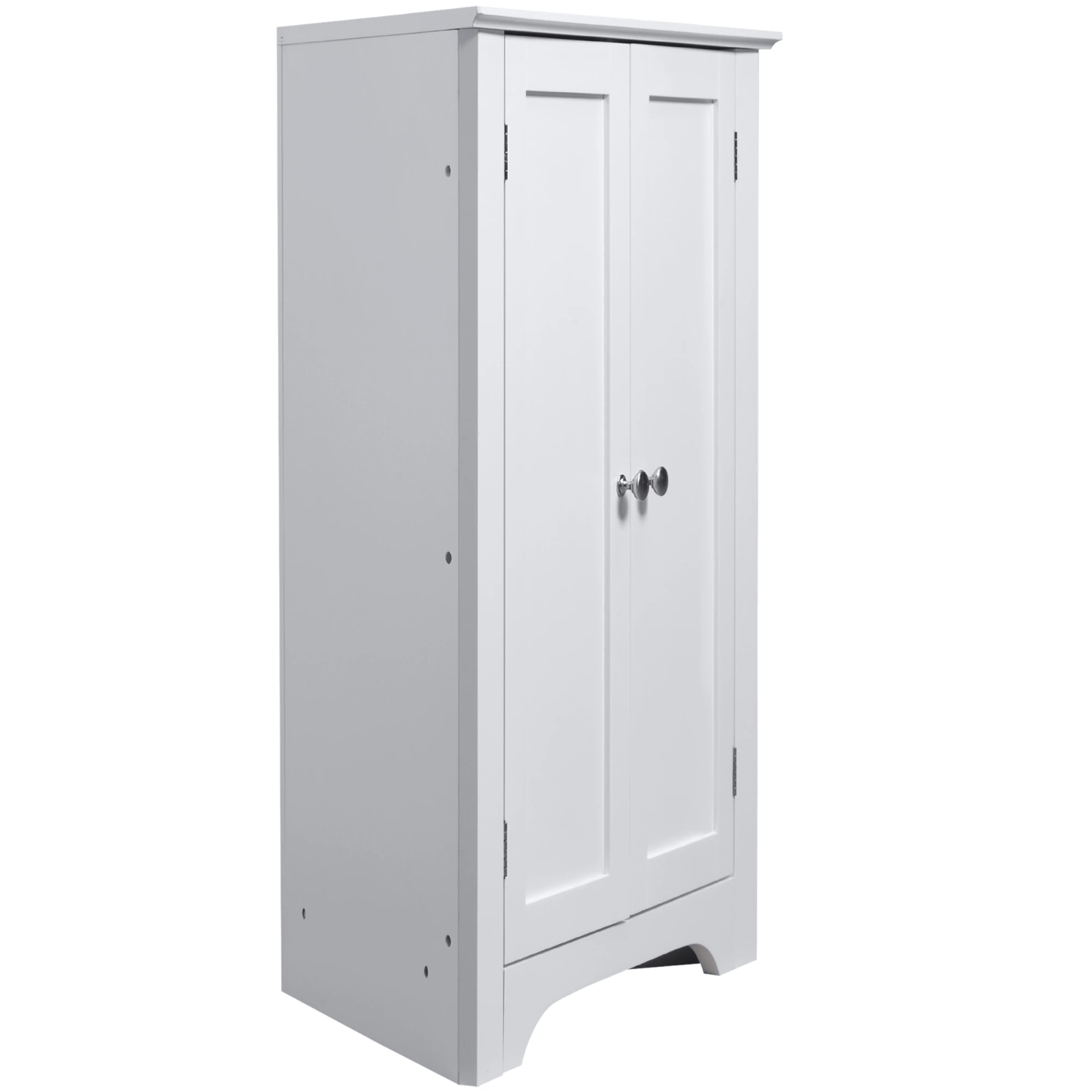Slim White Corner Bathroom Floor Cabinet Freestanding Storage Unit Shelf Tidy - Home and Garden Furniture Shop - rustic - furniture