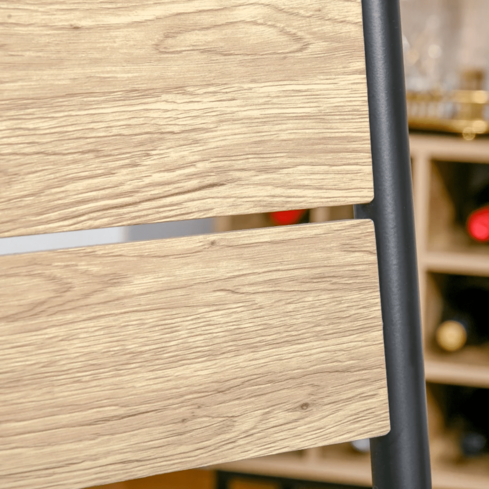 Small Compact Dining Table 2 Chairs Set Wooden Metal Legs Kitchen Breakfast Bar - Home and Garden Furniture Shop - rustic - furniture