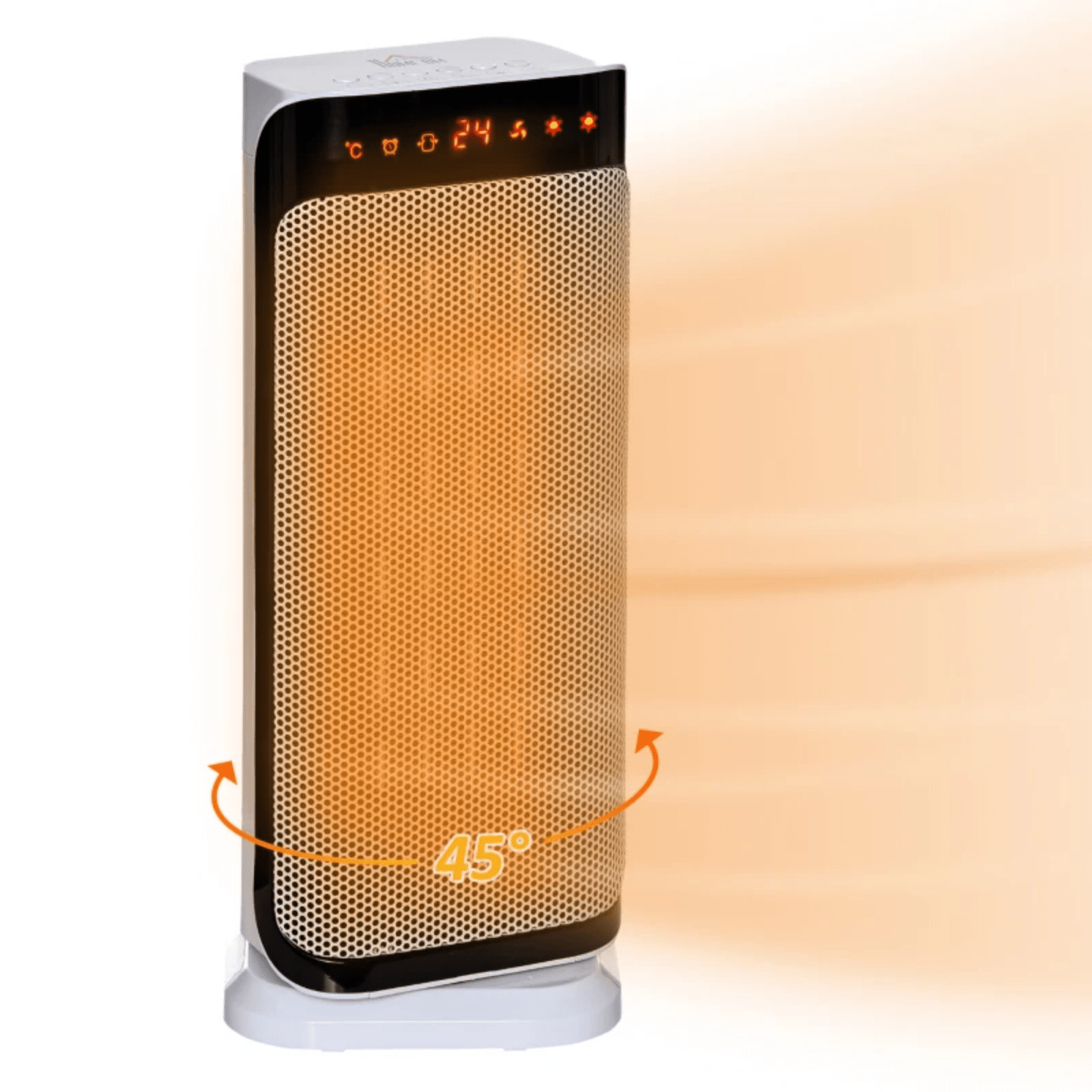 Small Portable Oscillating Heater Ceramic Space Heater with Remote Control Timer - Home and Garden Furniture Shop - #rustic - furniture#