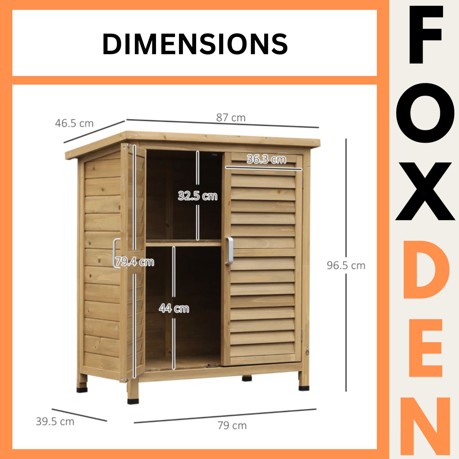 Small Wooden Garden Shed Outdoor Storage Unit Utility Tools Box Patio Cupboard - Home and Garden Furniture Shop - rustic - furniture