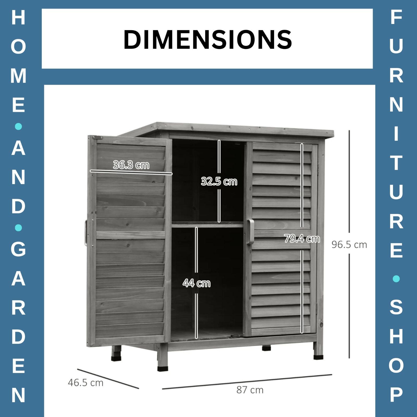 Small Wooden Shed Outdoor Storage Unit Utility Tools Box Garden Patio Cupboard - Home and Garden Furniture Shop - rustic - furniture