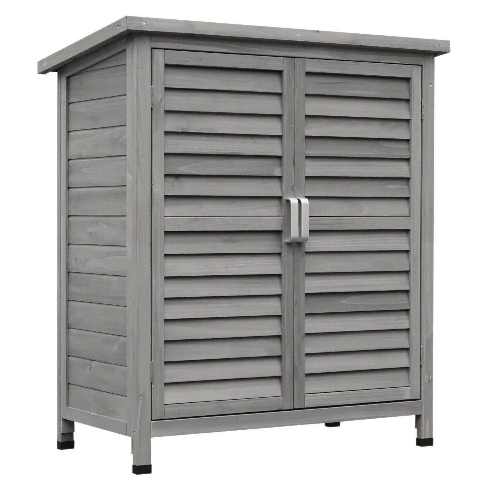 Small Wooden Shed Outdoor Storage Unit Utility Tools Box Garden Patio Cupboard - Home and Garden Furniture Shop - rustic - furniture