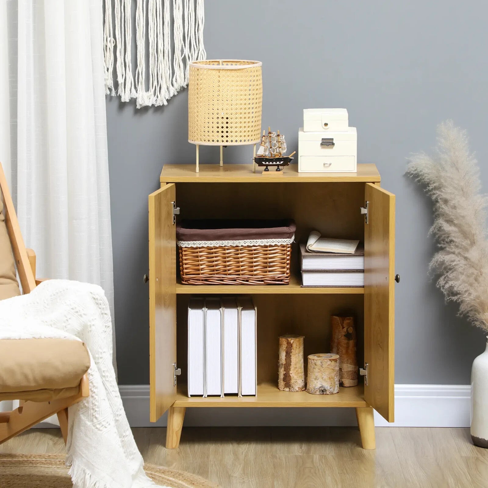 Small Wooden Sideboard Cabinet Scandinavian Modern Cupboard Nordic Furniture NEW - Home and Garden Furniture Shop - rustic - furniture