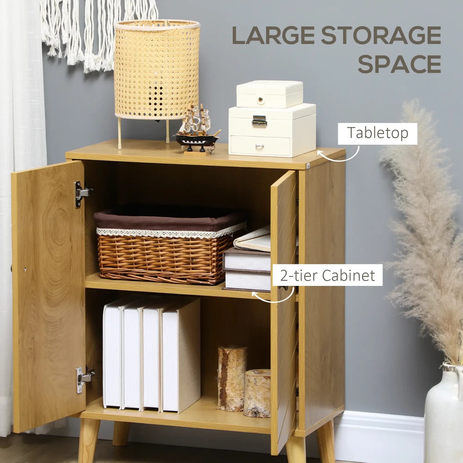 Small Wooden Sideboard Cabinet Scandinavian Modern Cupboard Nordic Furniture NEW - Home and Garden Furniture Shop - rustic - furniture