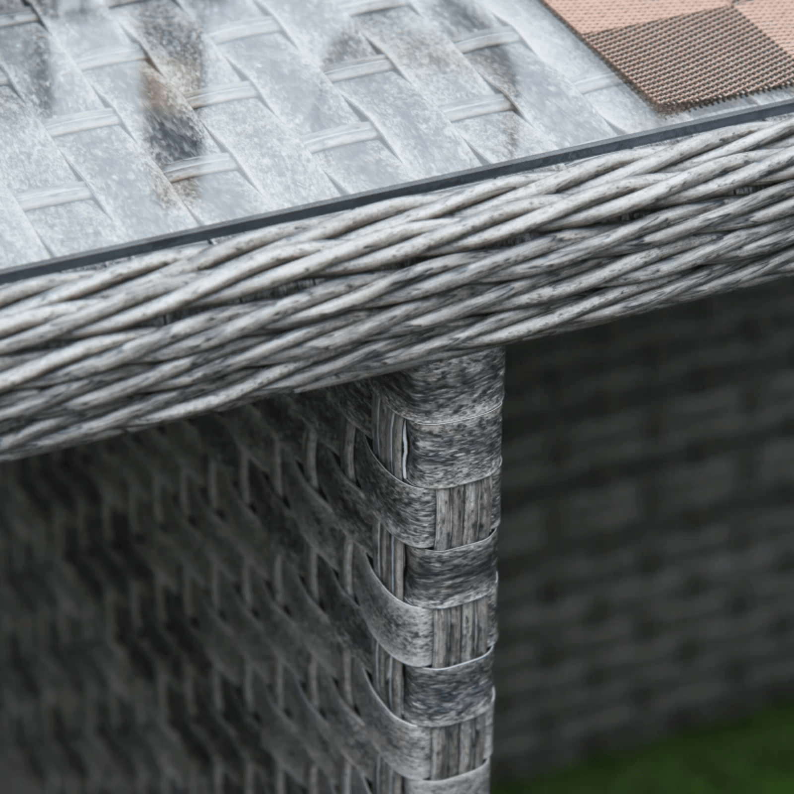 Space Saving 8 Person Patio Rattan Dining Table and Chair Set Garden Furniture - Home and Garden Furniture Shop - rustic - furniture