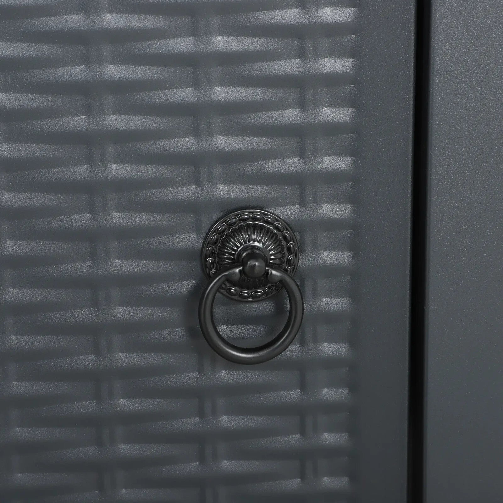 Square Propane Gas Fire Pit Table 40000 BTU Rattan Smokeless Patio Heater w/ Lid - Home and Garden Furniture Shop - rustic - furniture