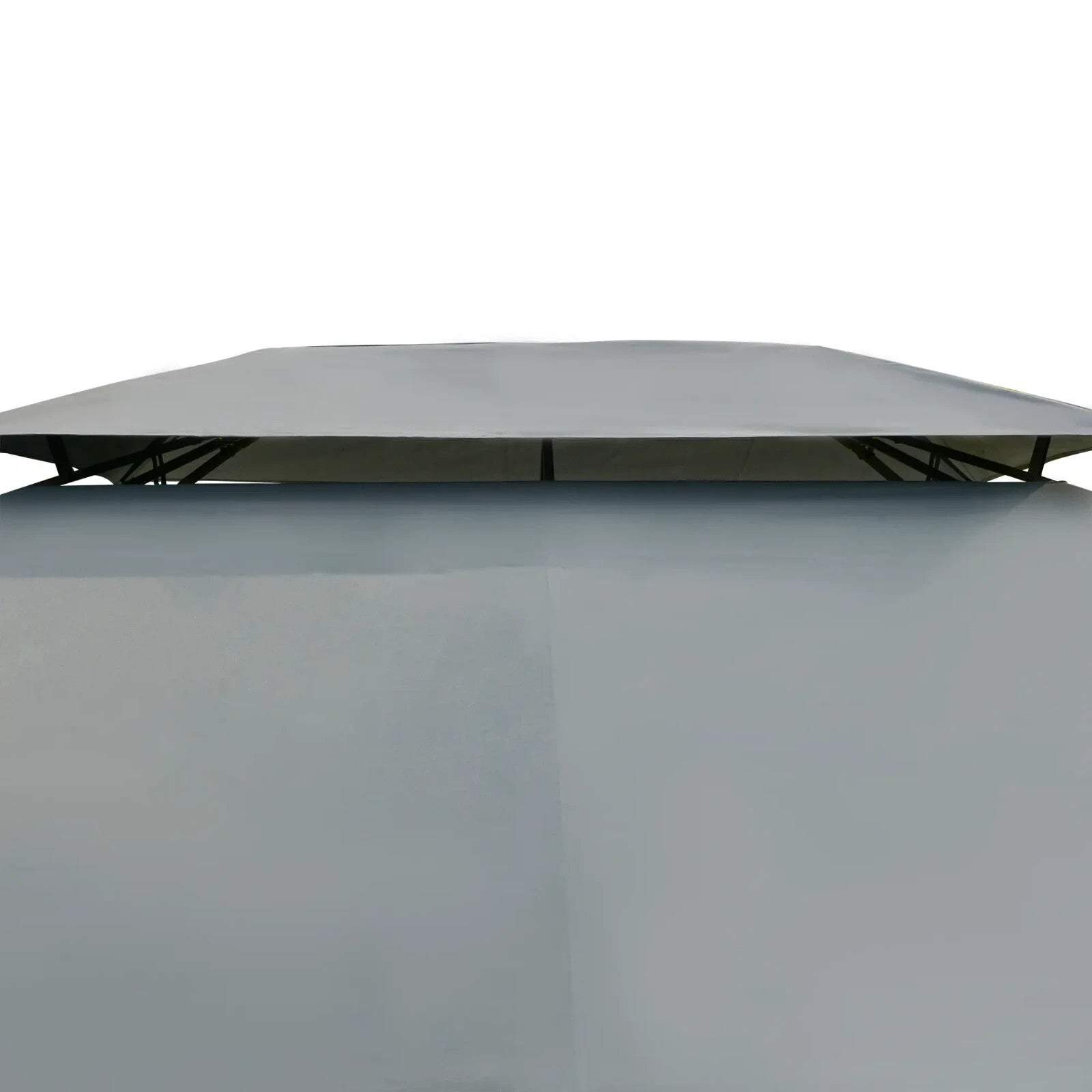 Steel Frame Gazebo Curtains 4m x 3m Outdoor 2 - Tier Garden Tent Sun Shade Cover - Home and Garden Furniture Shop - rustic - furniture