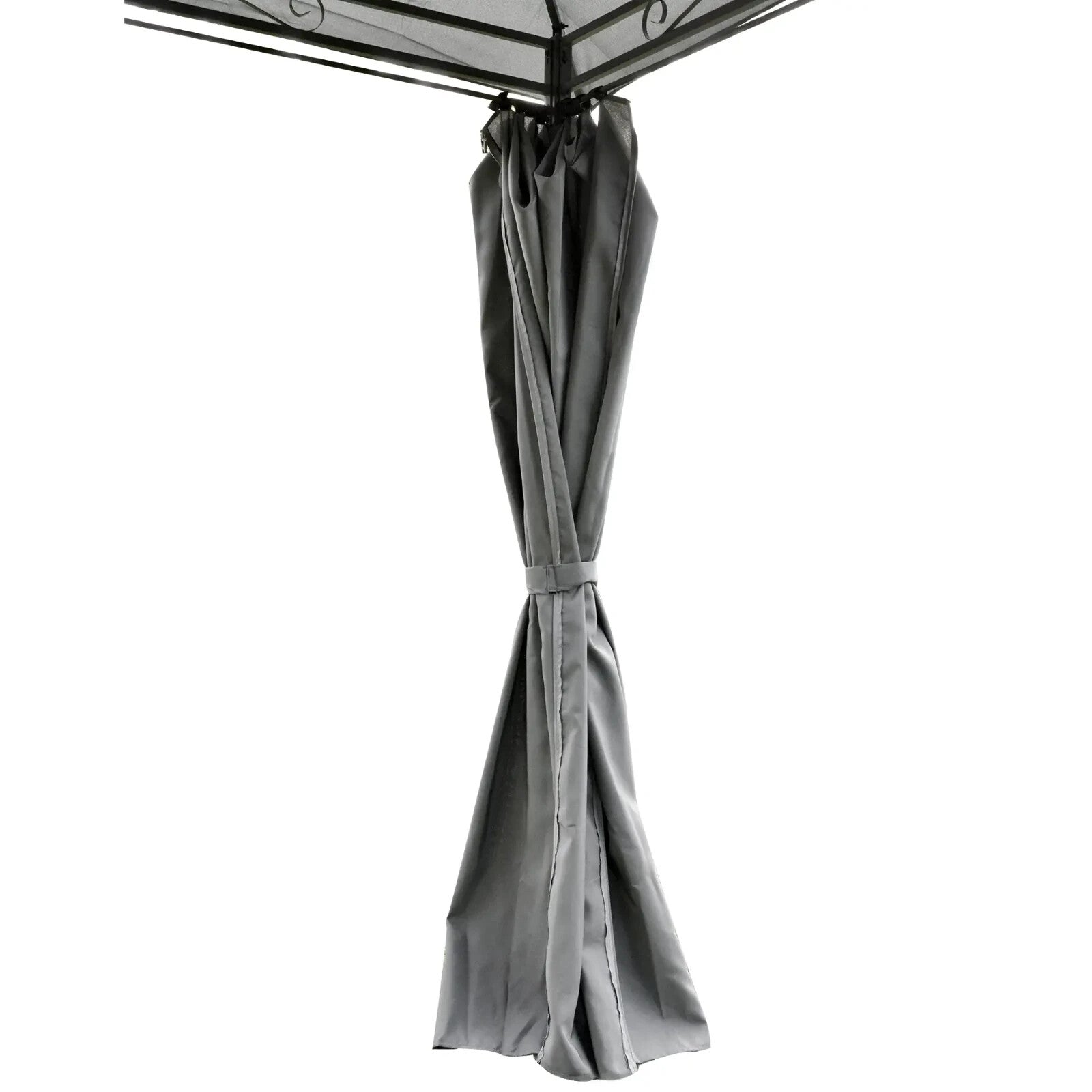 Steel Frame Gazebo Curtains 4m x 3m Outdoor 2 - Tier Garden Tent Sun Shade Cover - Home and Garden Furniture Shop - rustic - furniture