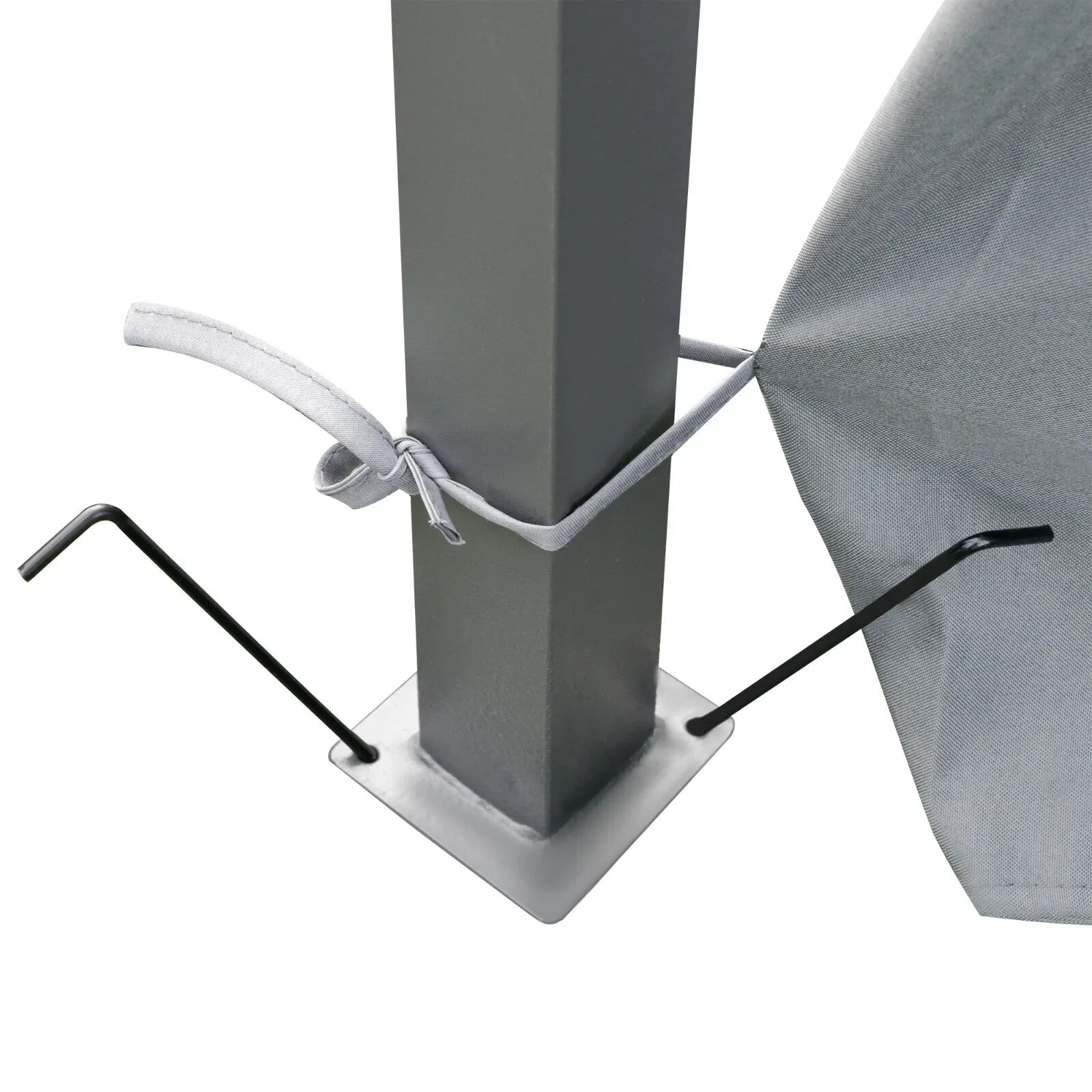 Steel Frame Gazebo Curtains 4m x 3m Outdoor 2 - Tier Garden Tent Sun Shade Cover - Home and Garden Furniture Shop - rustic - furniture