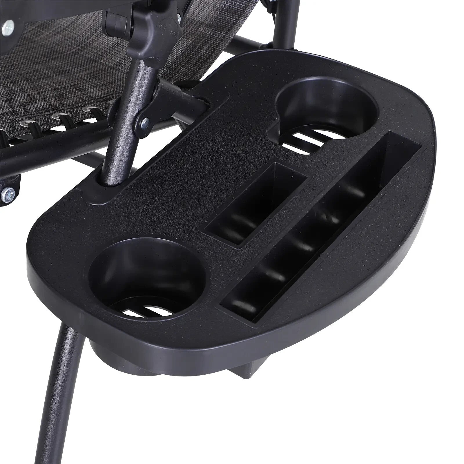 Steel Frame Zero Gravity Outdoor Garden Deck Chair w/ Adjustable Canopy Lounger - Home and Garden Furniture Shop - rustic - furniture