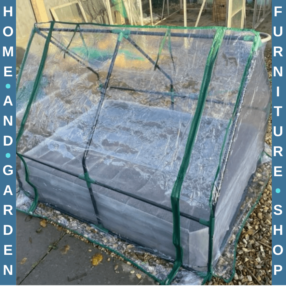 Steel Raised Garden Planter Box Kit w/ Greenhouse Cover for Use Outdoor Growing - Home and Garden Furniture Shop - rustic - furniture