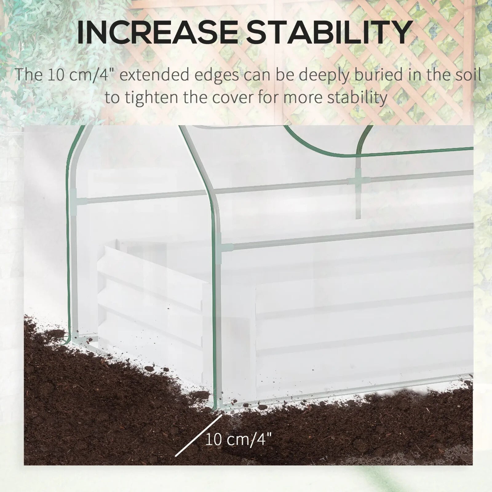 Steel Raised Garden Planter Box Kit w/ Greenhouse Cover Outdoor Dual Use Growing - Home and Garden Furniture Shop - rustic - furniture