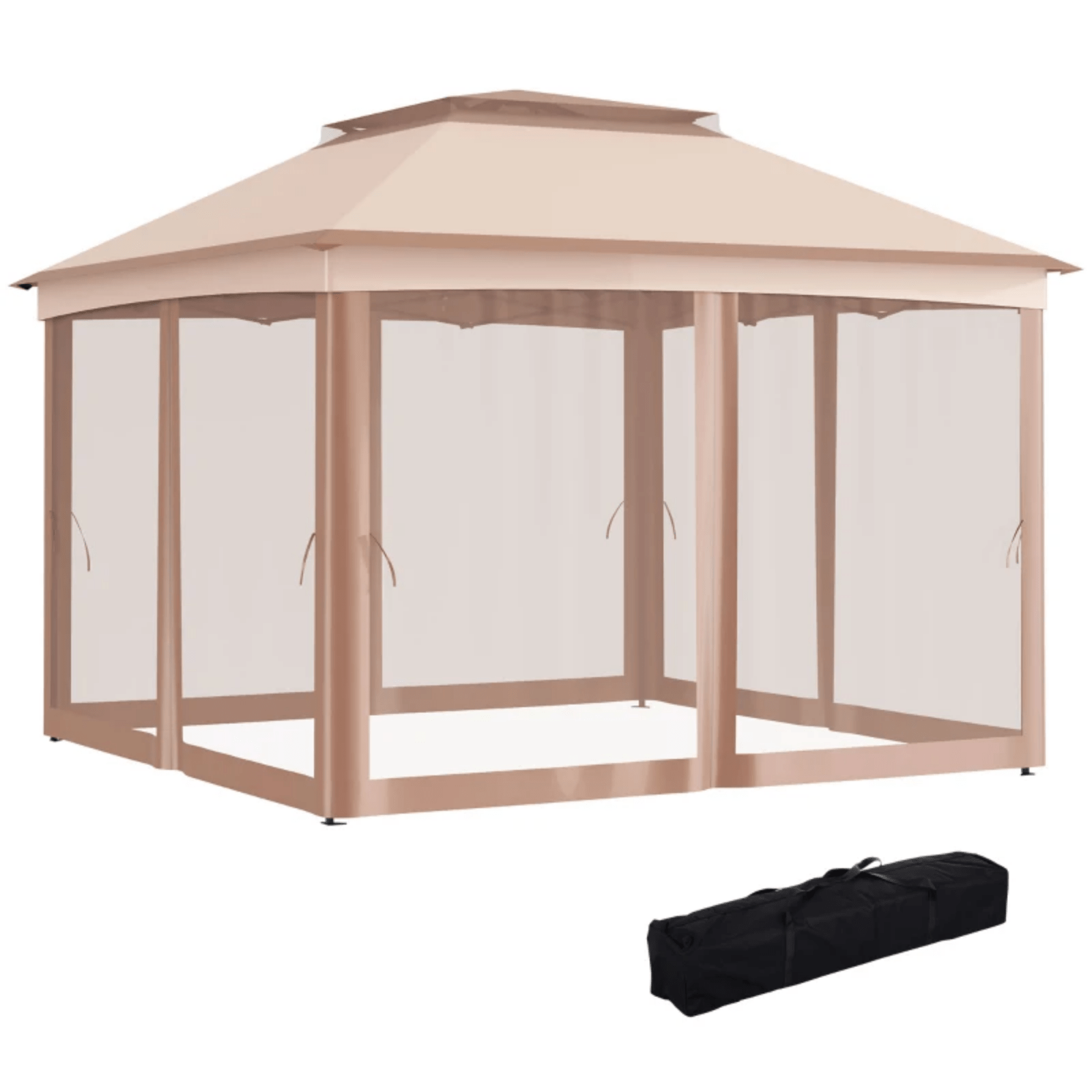 Strong Metal Outdoor Pop Up Gazebo With Sides Heavy Duty Garden Tent Party Patio - Home and Garden Furniture Shop - #rustic - furniture#